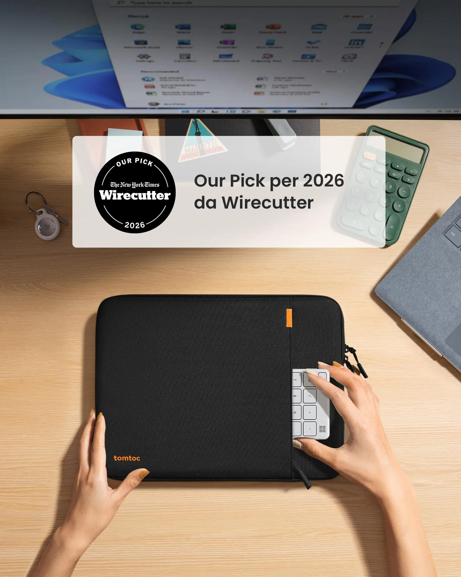 tomtoc Custodia per Laptop 14 Pollici per Acer, ASUS, Dell, HP, Lenovo - immagine 2