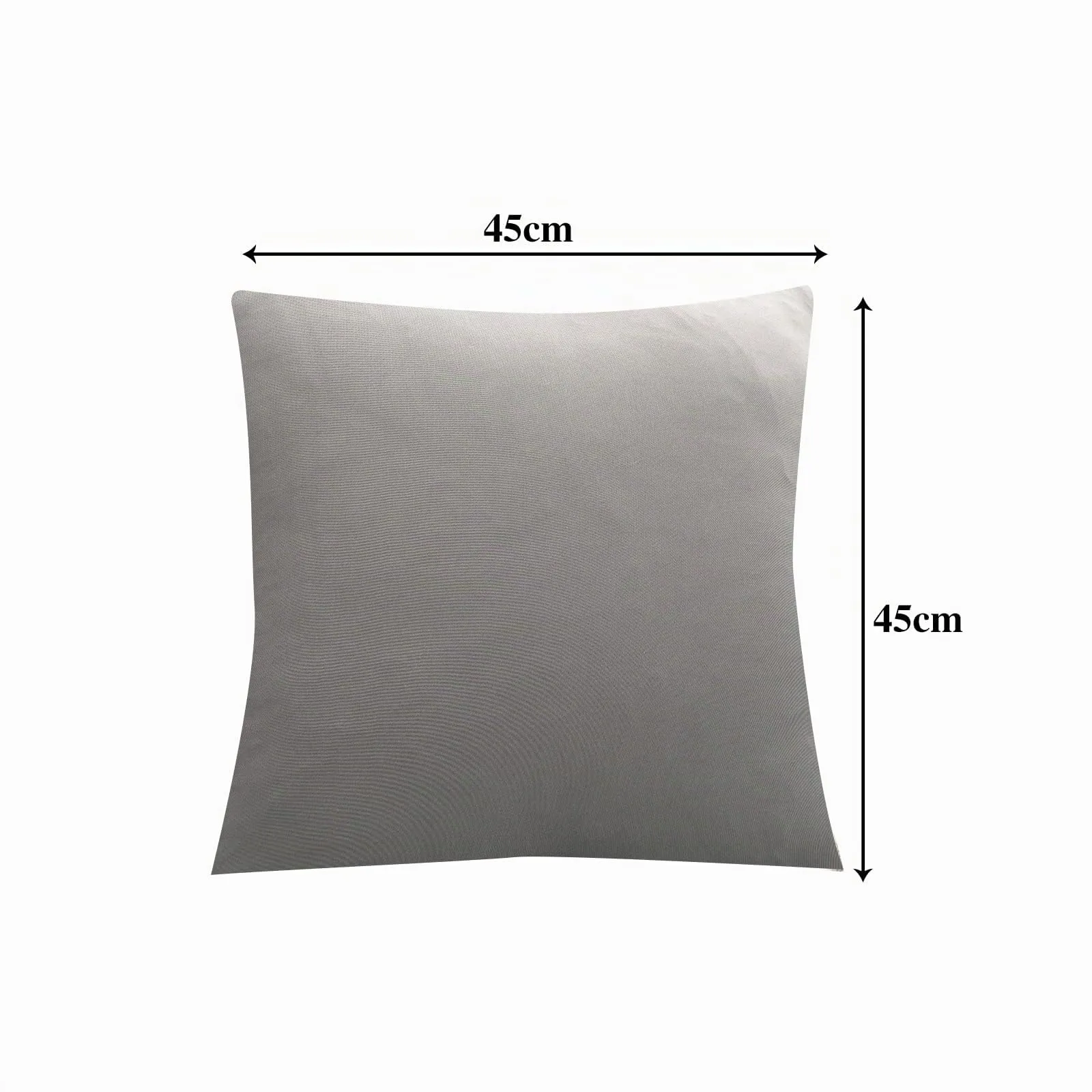 Jaotto Federe per Cuscini Divano Decorativi in Spandex, 45x45cm, Grigio, Set di 2 - immagine 2
