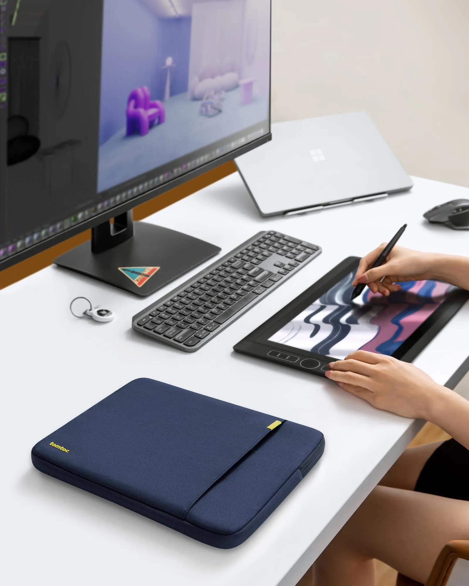 tomtoc Custodia per Laptop 15,6 Pollici per Acer, ASUS, Dell, HP, Lenovo, Samsung, Toshiba - immagine 9
