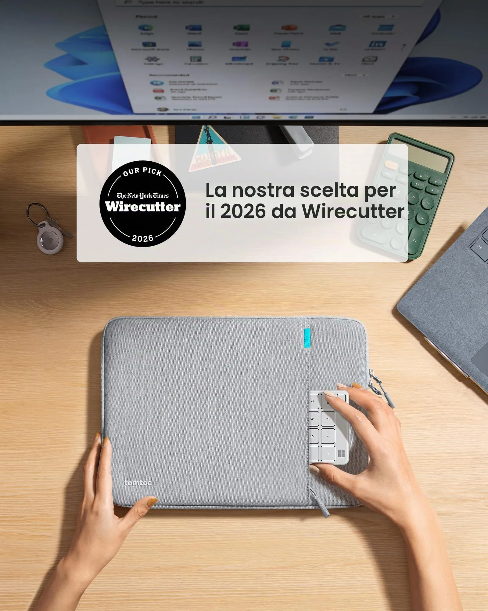 tomtoc 360° Custodia per Surface Pro 11 Copilot+ PC 13 Pollici - immagine 2