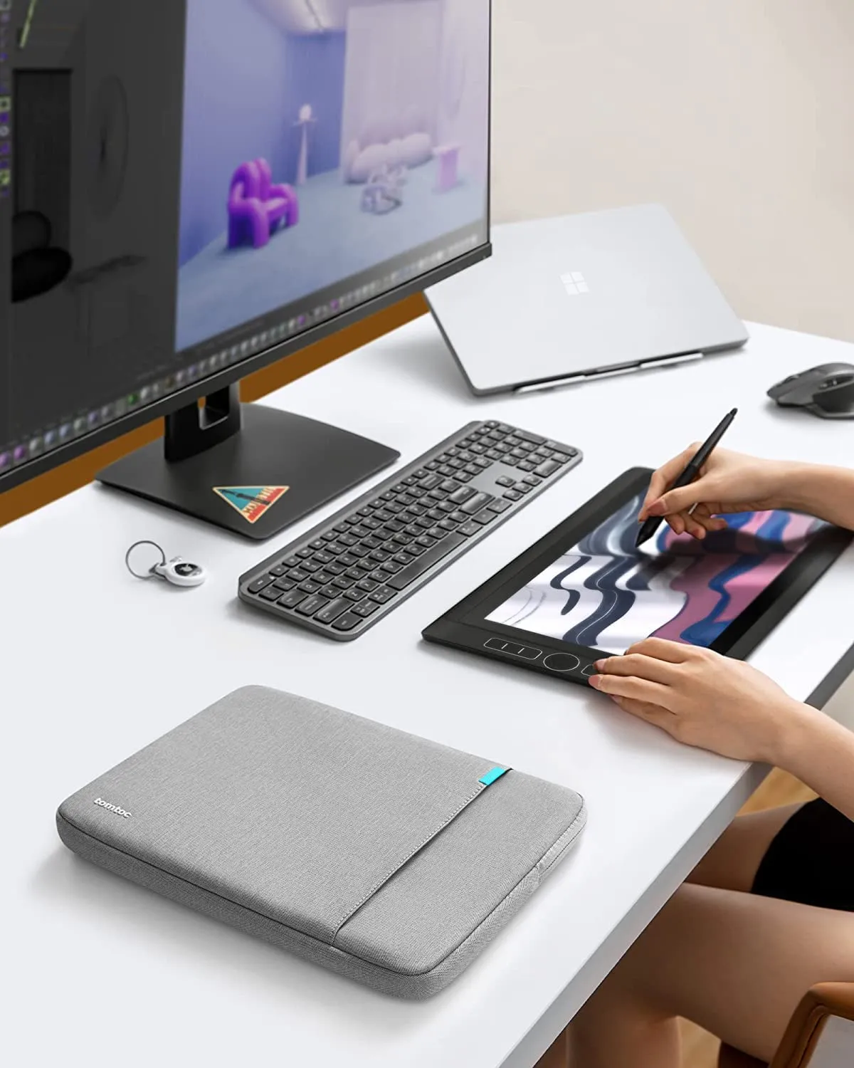 tomtoc 360° Custodia per Surface Pro 11 Copilot+ PC 13 Pollici - immagine 8