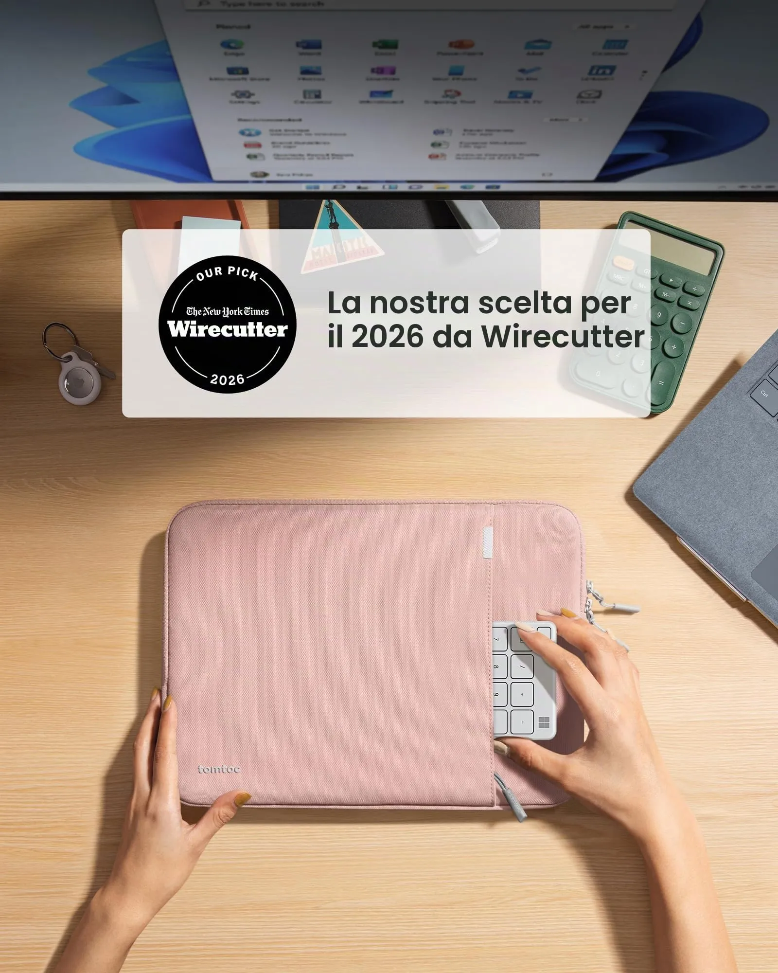 tomtoc Custodia per Laptop 14 Pollici per Acer, ASUS, Dell, HP, Lenovo - immagine 2