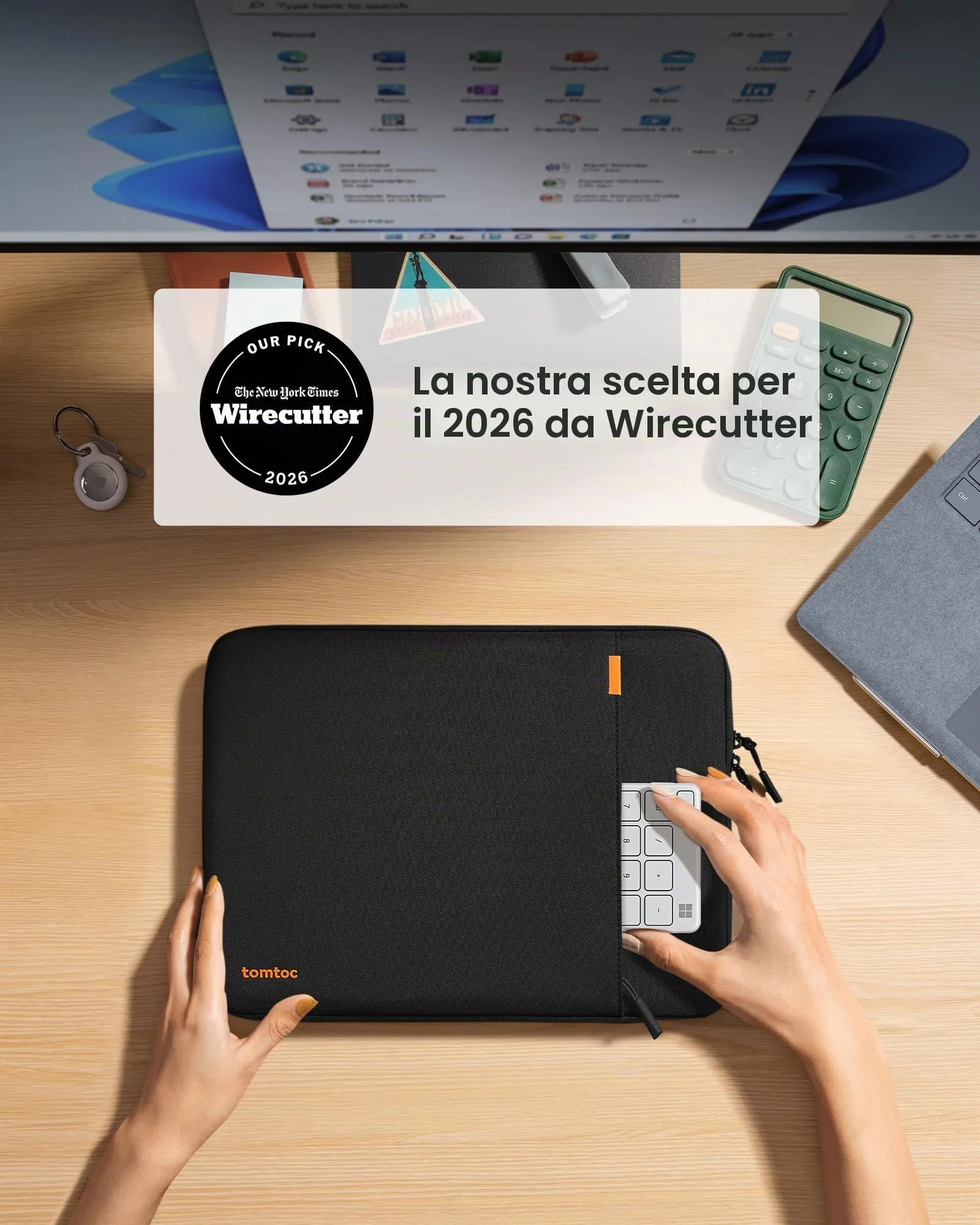 tomtoc 360° Custodia per Surface Pro 11 Copilot+ PC 13 Pollici - immagine 2