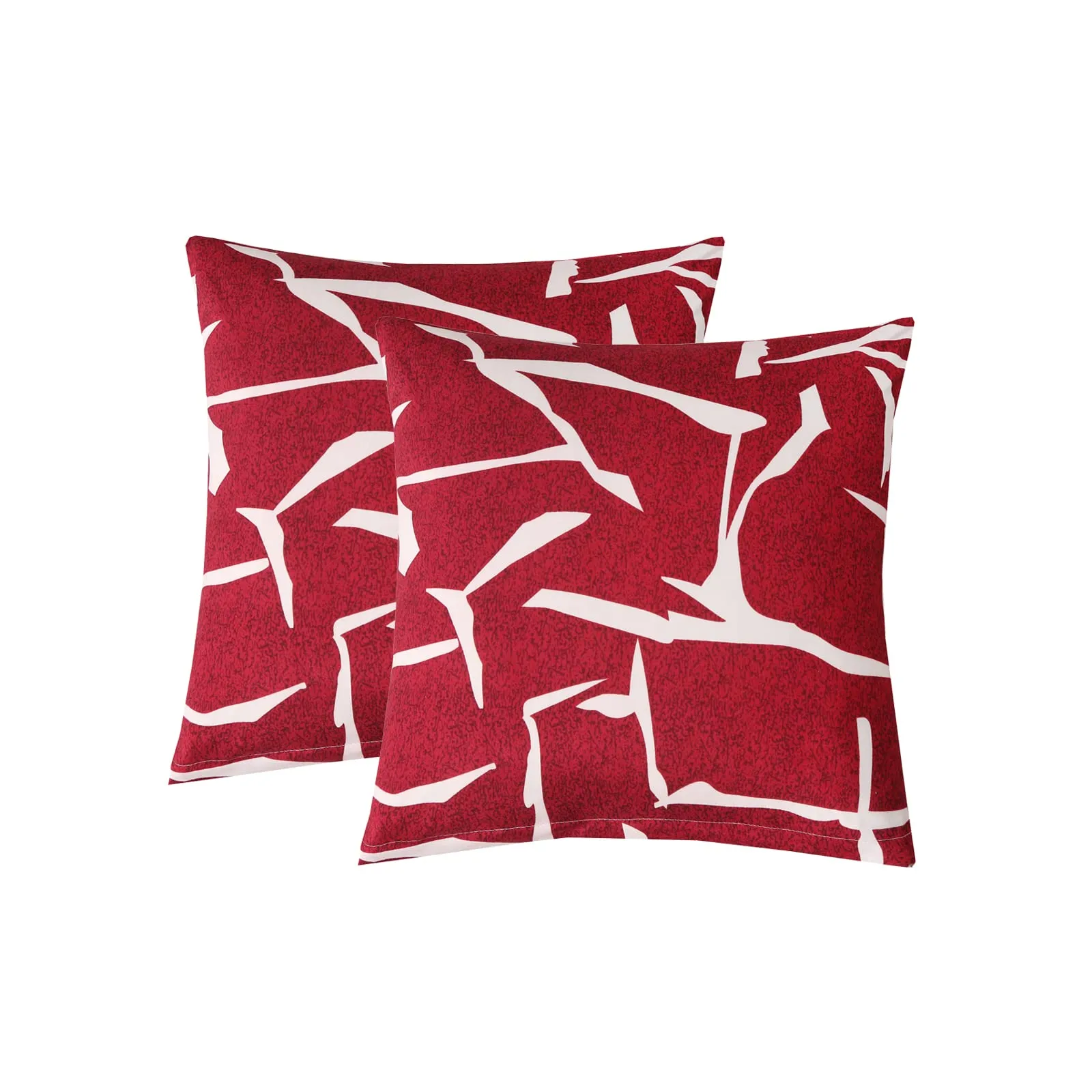 Jaotto Federe per Cuscini Divano in Spandex 45x45cm, Set di 2, Astratto Bordeaux - immagine 1