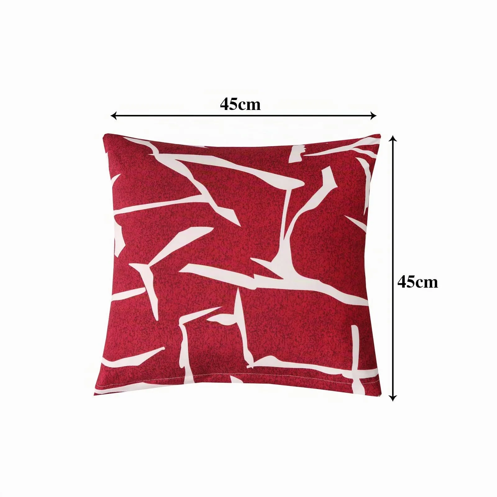 Jaotto Federe per Cuscini Divano in Spandex 45x45cm, Set di 2, Astratto Bordeaux - immagine 2