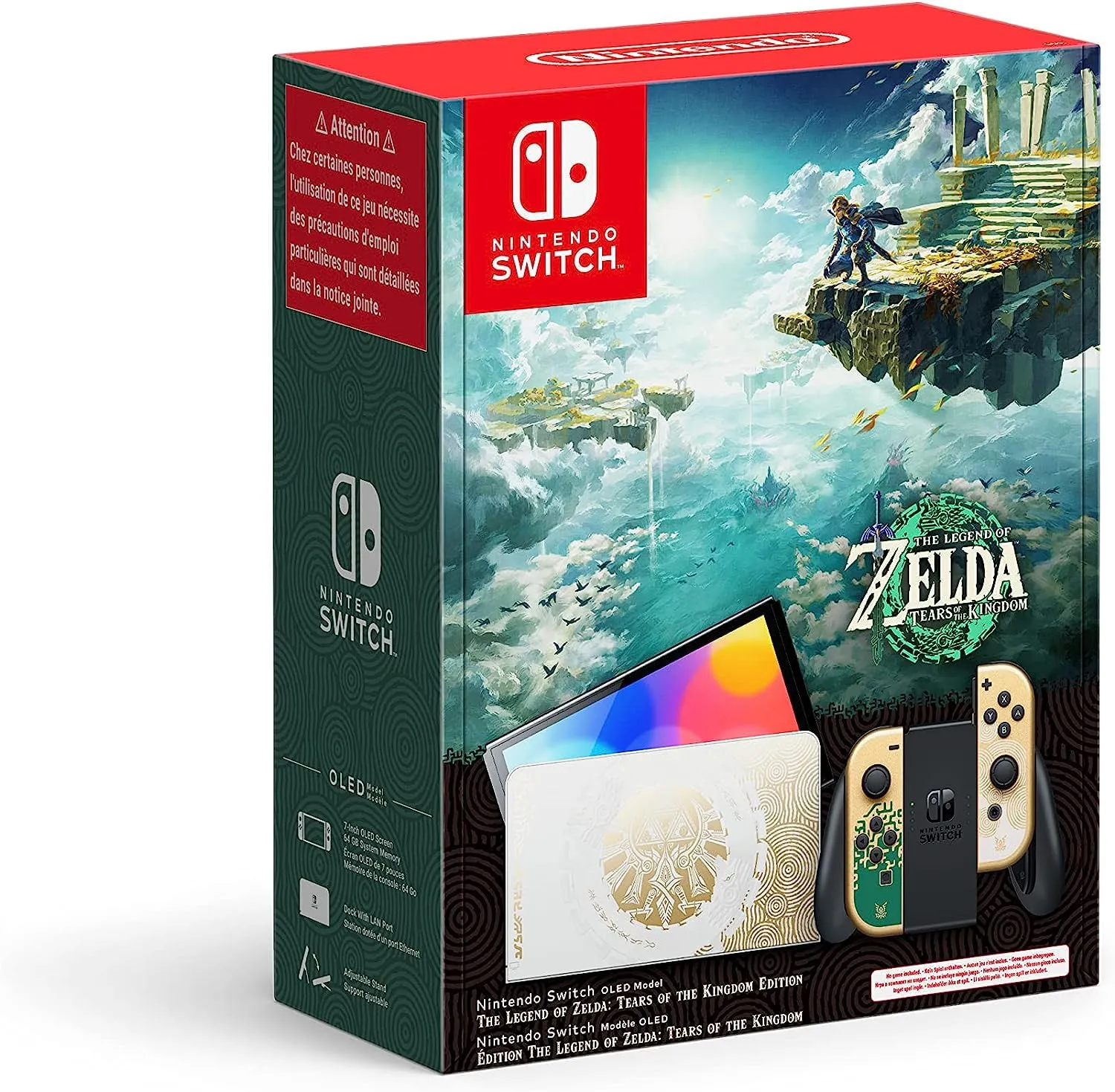 Nintendo Switch OLED Model Zelda Tears of the Kingdom Limited Edition (Game Not Included) - immagine 1