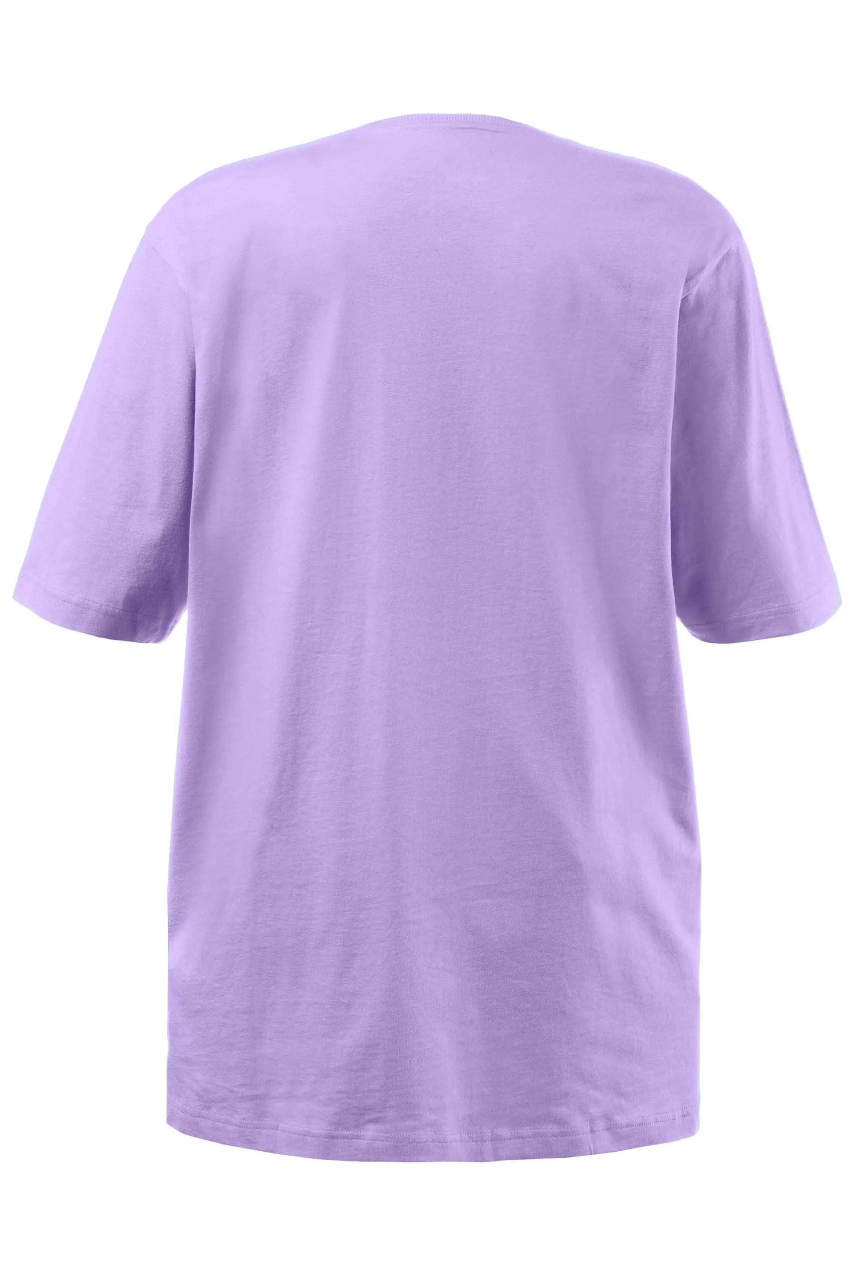 Ulla Popken T-Shirt mit V-Ausschnitt 515283 Lilla Blu size 56-58 - immagine 4