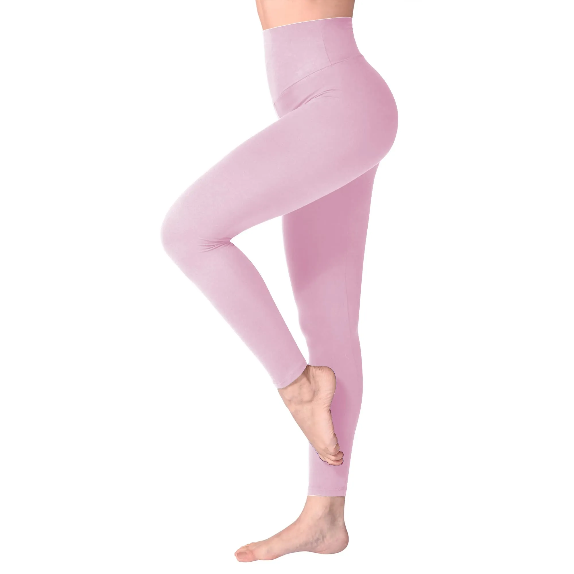 SINOPHANT Leggings Vita Alta Donna Fitness Yoga Controllo Pancia, S-M, Rosa - immagine 1