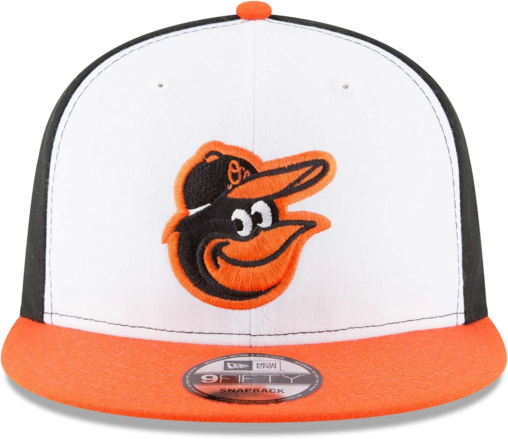 New Era MLB 9Fifty Cappello Baltimore Orioles - Nero, Bianco, Arancione - immagine 2