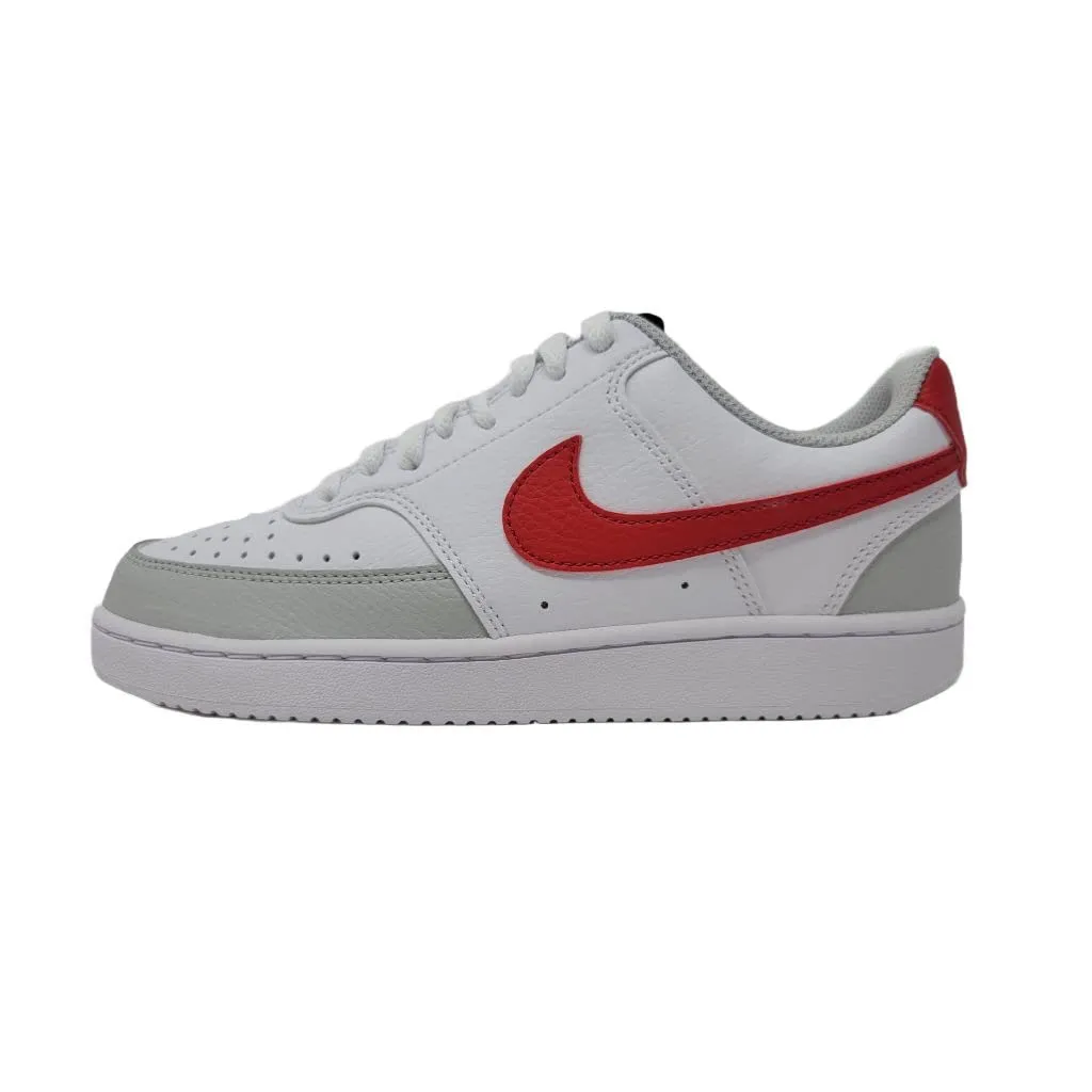 Nike Court Vision Women's Shoes, White University Red Grey Fog, 39 EU - immagine 1