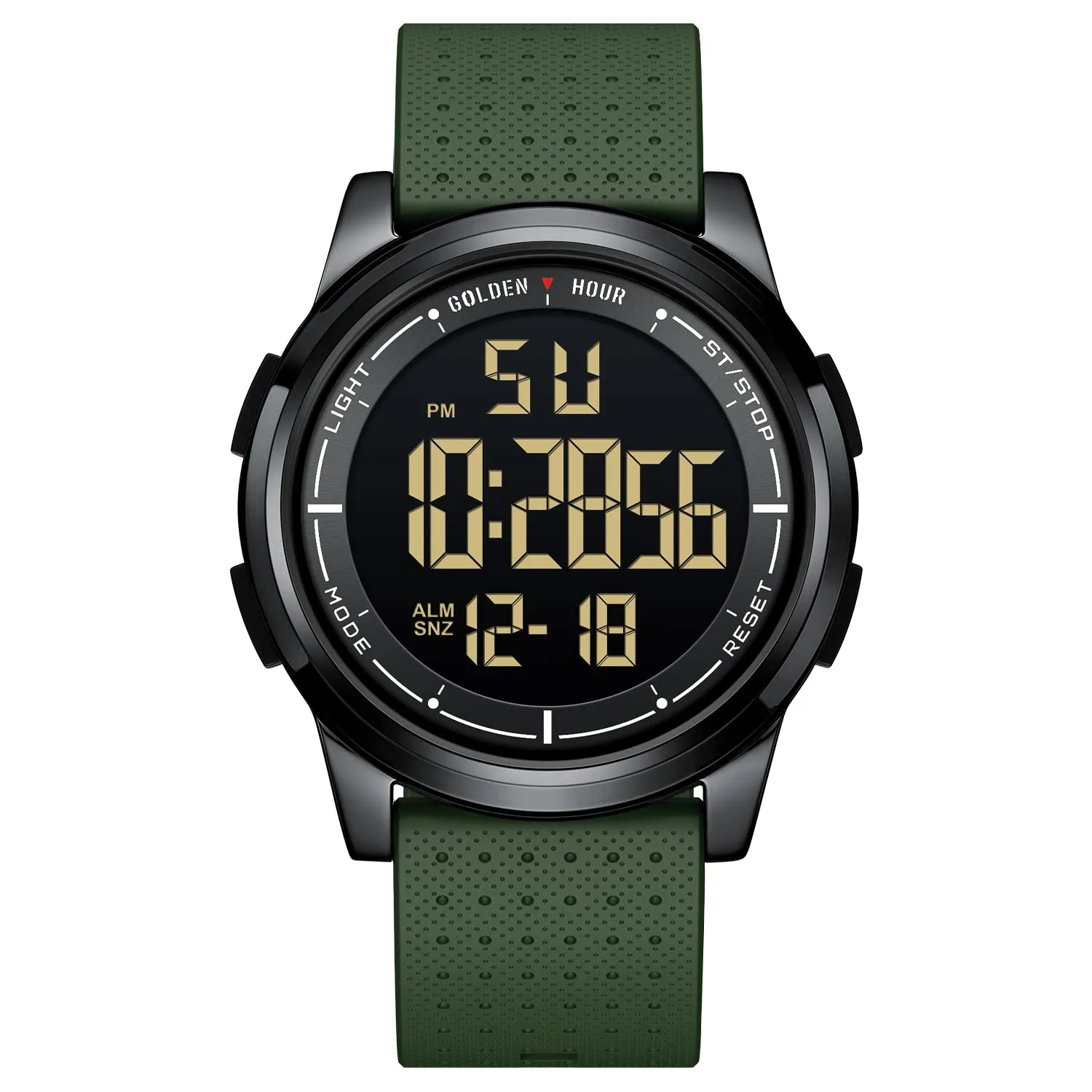 Golden Hour GH1313 Orologio Digitale Ultra-Sottile Minimalista Sport Impermeabile con Cinturino in Gomma - immagine 1