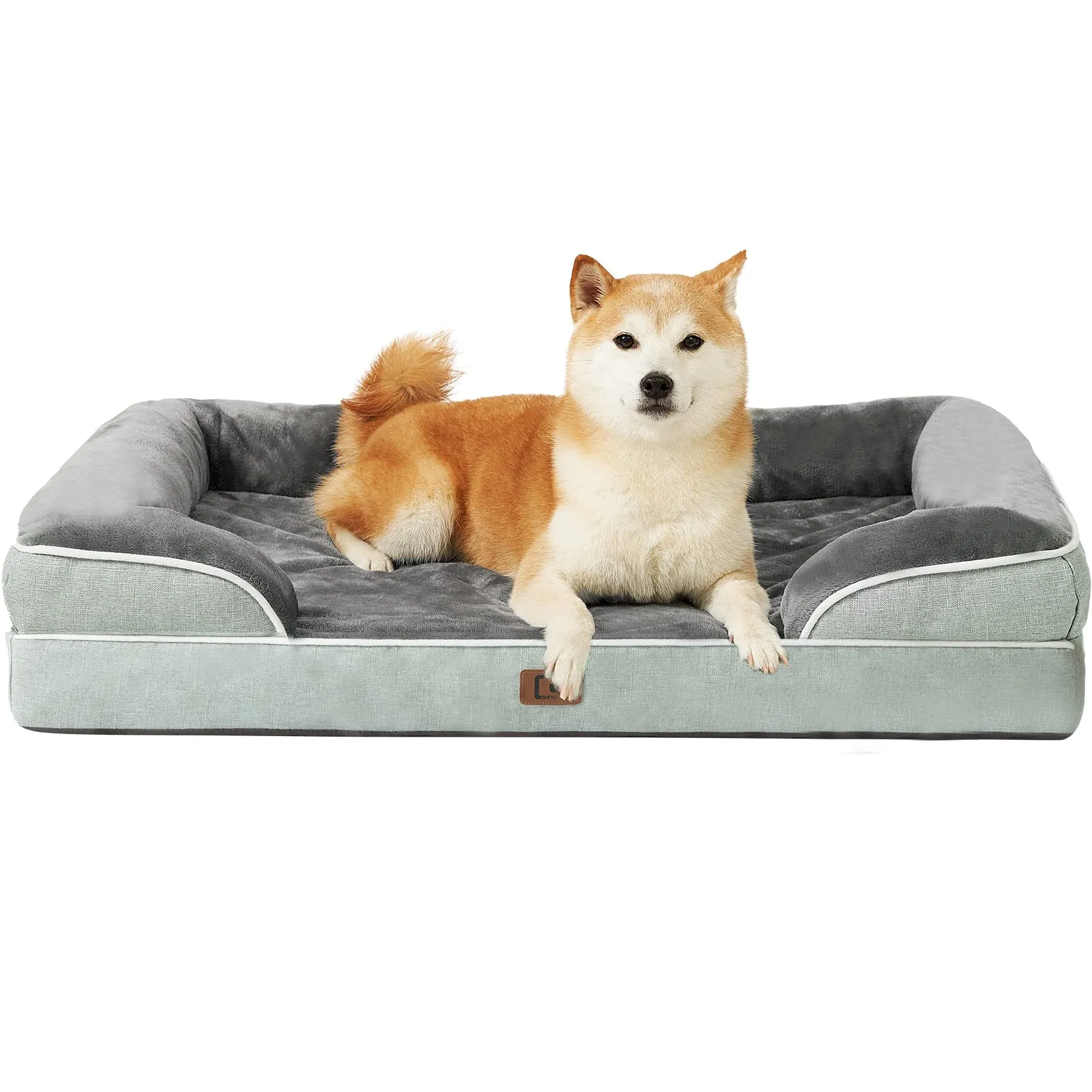 EHEYCIGA Cuccia Cane Interno Taglia Media, 91x68x16cm, Verde - immagine 1
