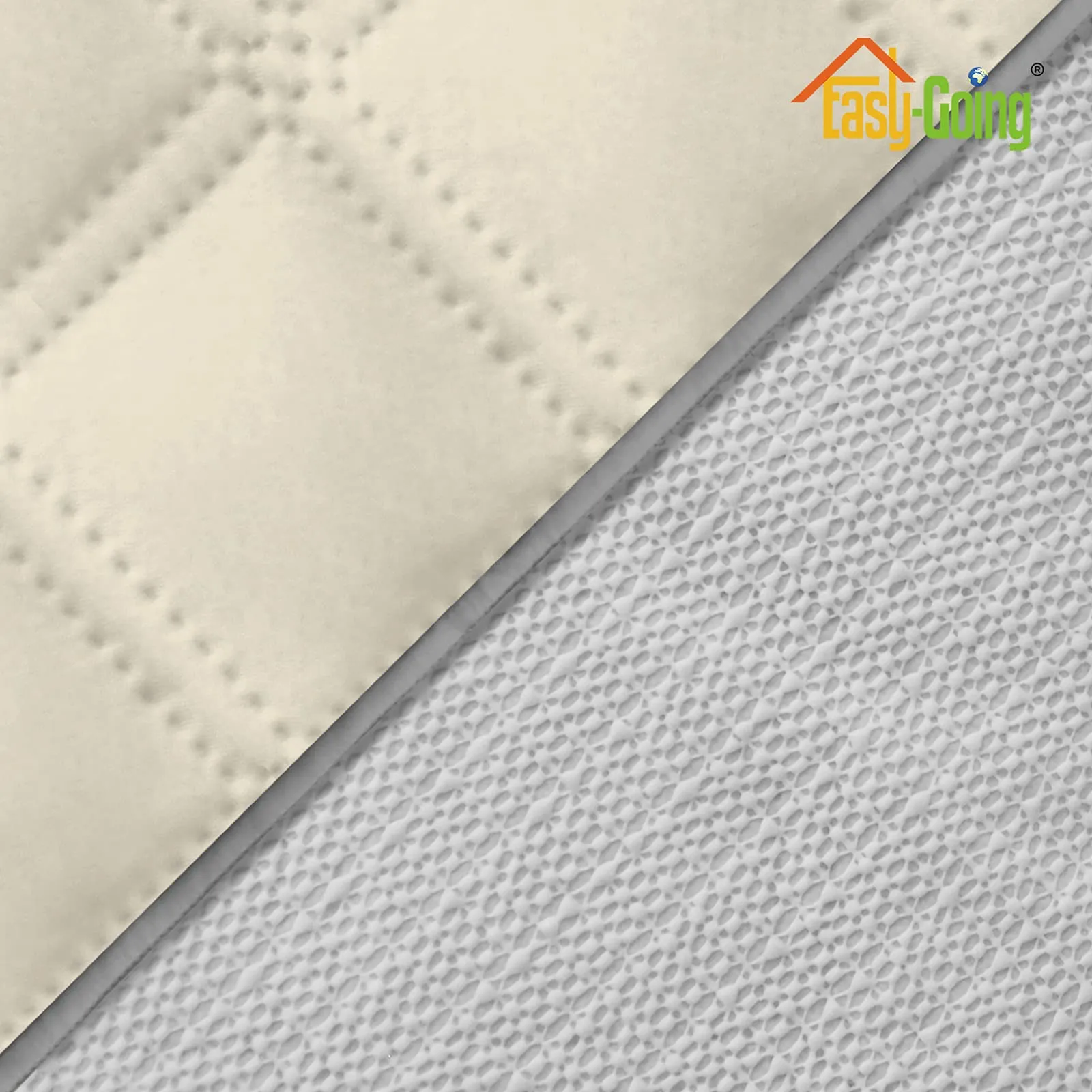 Easy-Going Copridivano Impermeabile Oversize per Divano a 2 Cuscini, Antiscivolo con Tasca, Avorio (M, XL) - immagine 5