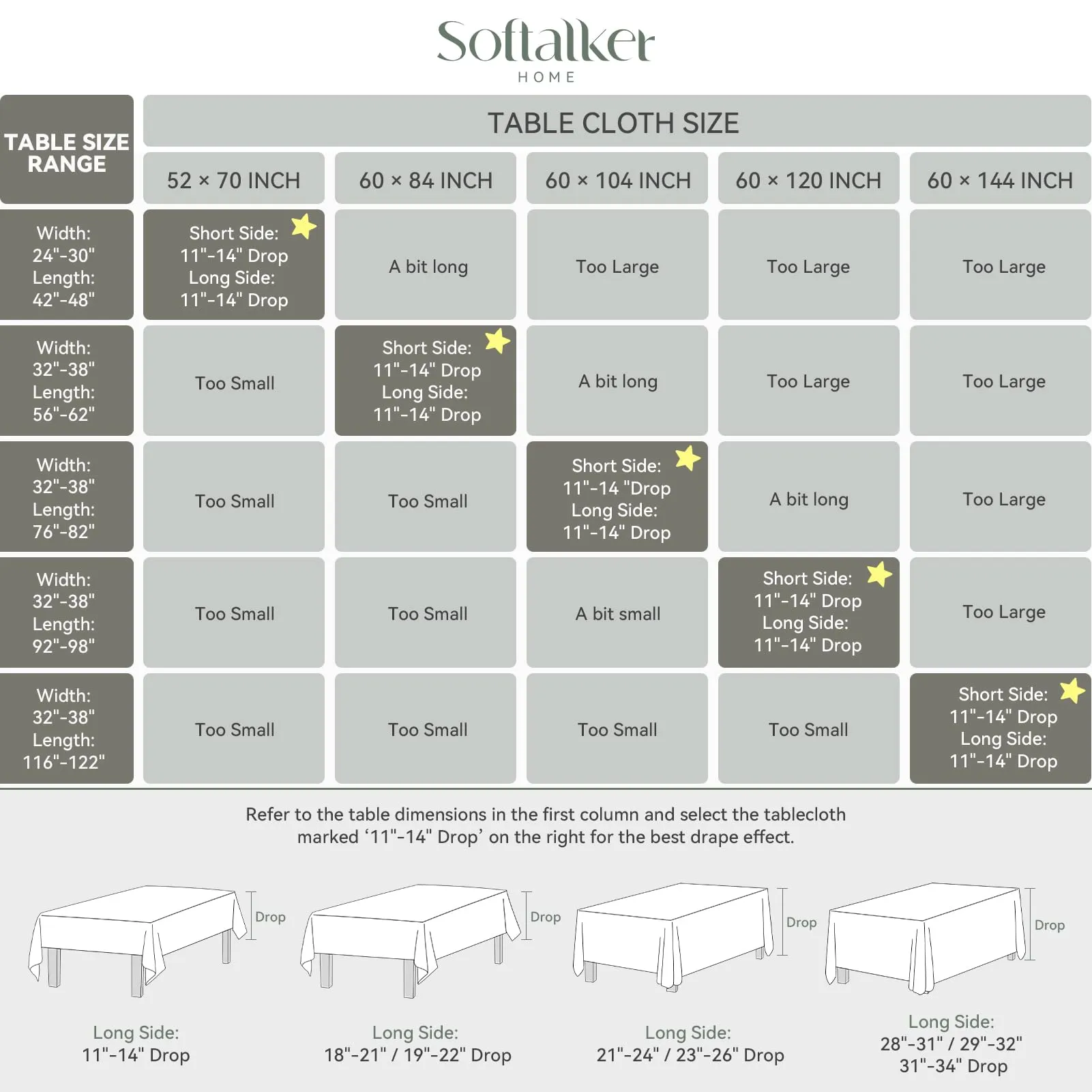 Softalker Tovaglia Rettangolare in Jacquard Geometrico, Poliestere, 152 x 366 cm, Grigio Chiaro - immagine 6