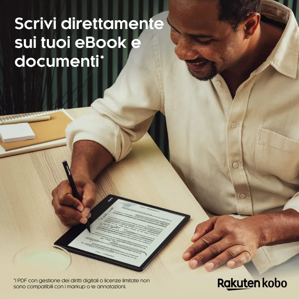 Kobo Elipsa 2E eReader 10,3" ComfortLight PRO with Kobo Stylus 2, 32 GB - immagine 2