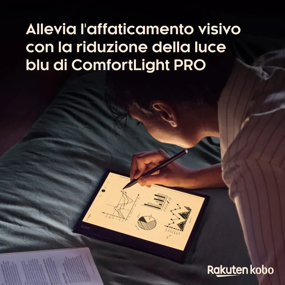 Kobo Elipsa 2E eReader 10,3" ComfortLight PRO with Kobo Stylus 2, 32 GB - immagine 5