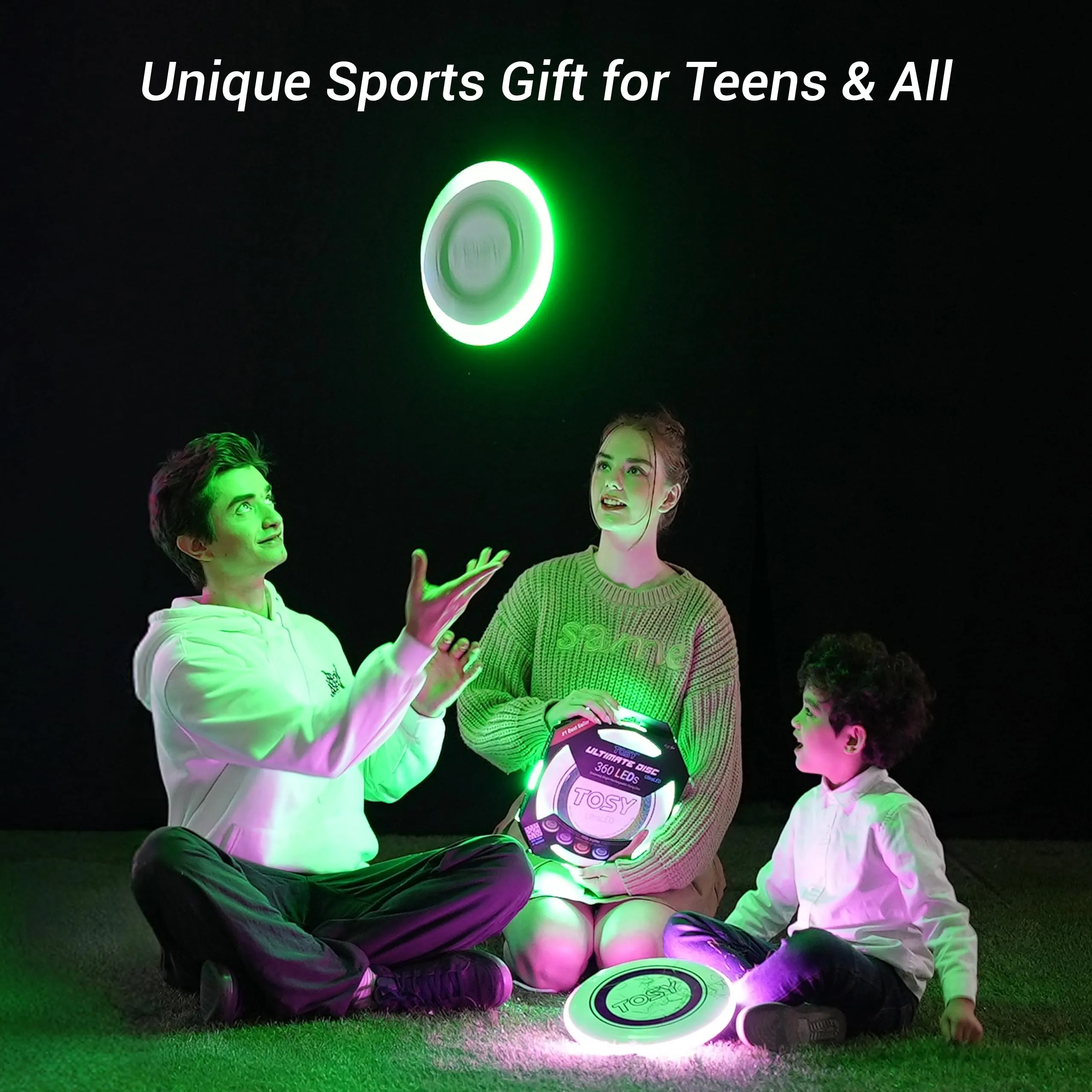 TOSY Flying Disc, 36 LED, Ricaricabile, Impermeabile, 175 g - immagine 6