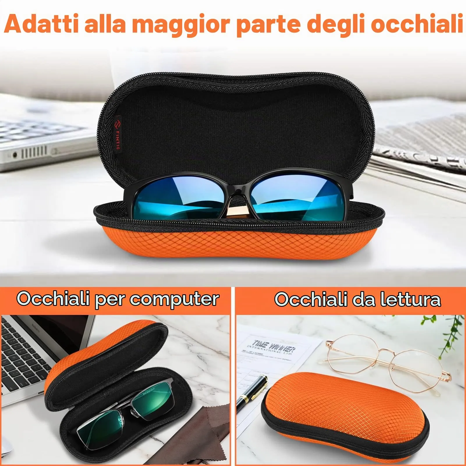 FINTIE Custodia Rigida per Occhiali da Sole e Vista AGSB156US - immagine 5