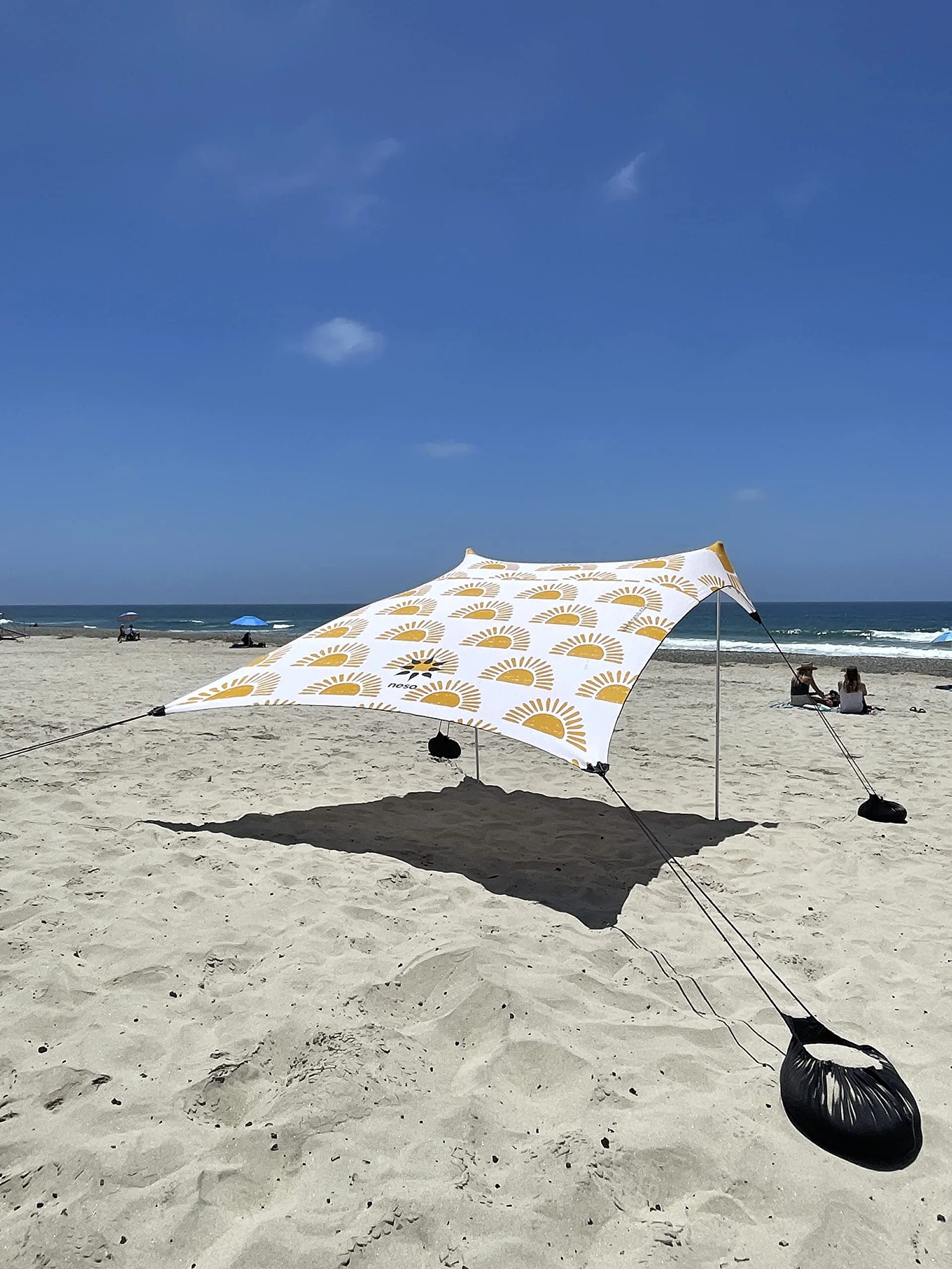 Neso Tenda da spiaggia portatile, 2,1 x 2,1 m, Colori Arcobaleno - immagine 2