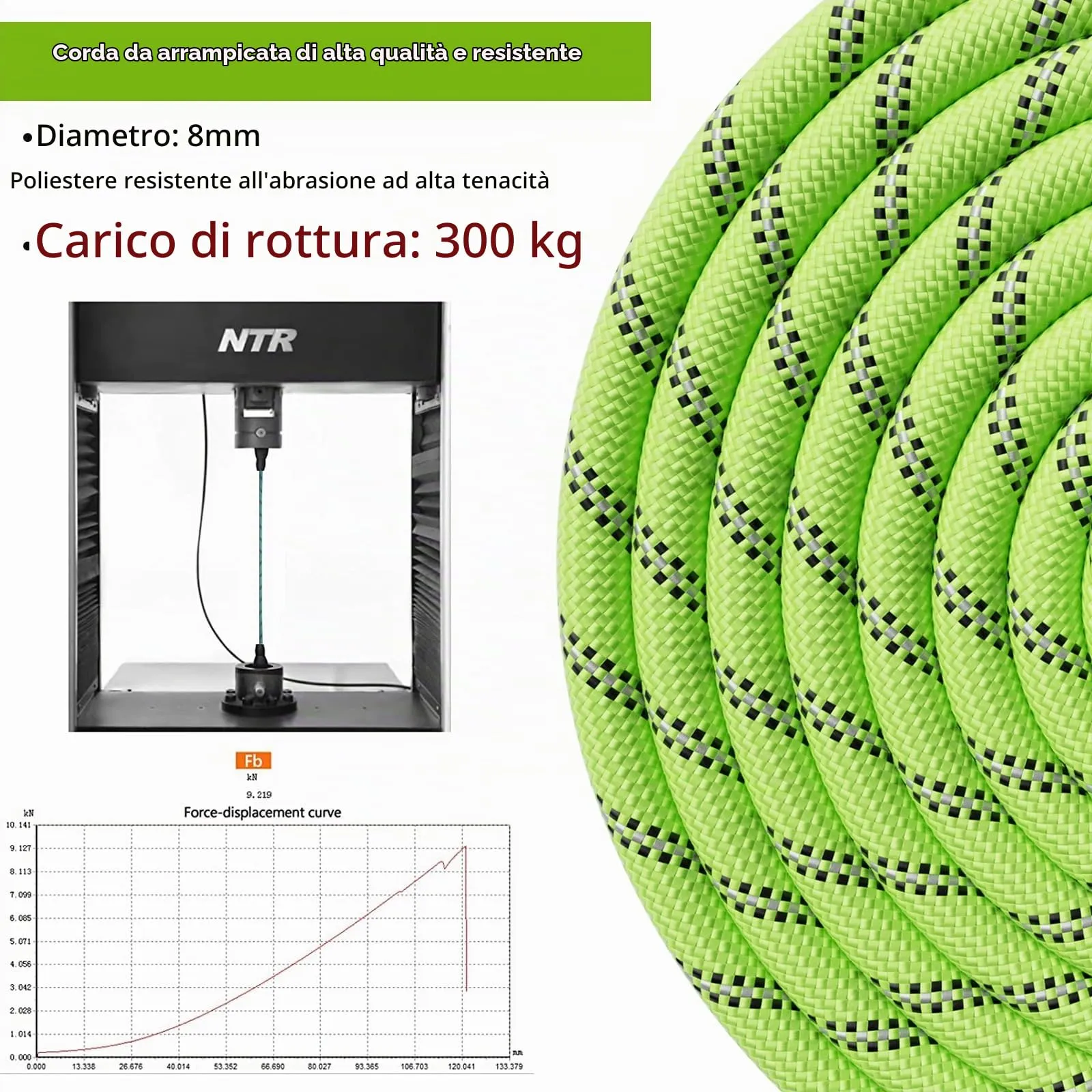 X XBEN Guinzaglio Addestramento per Cani, 10M, Nylon, Verde - immagine 5