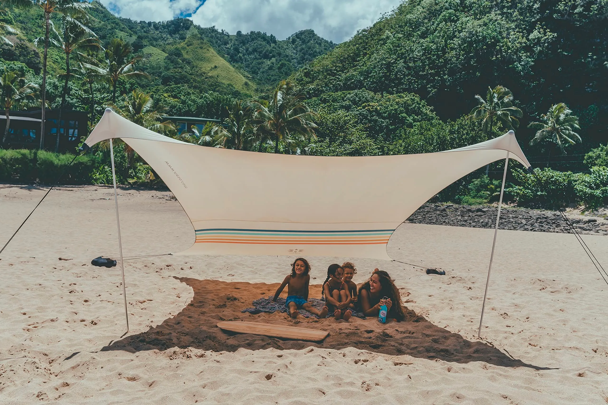 Neso Tenda da spiaggia 2.1m x 2.1m, Arcobaleno - immagine 2