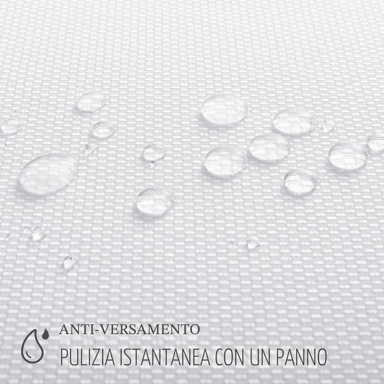 Softalker Tovaglia Rettangolare in Jacquard Lucido, Impermeabile e Antipieghe, 152 x 305 cm, Bianco - immagine 3