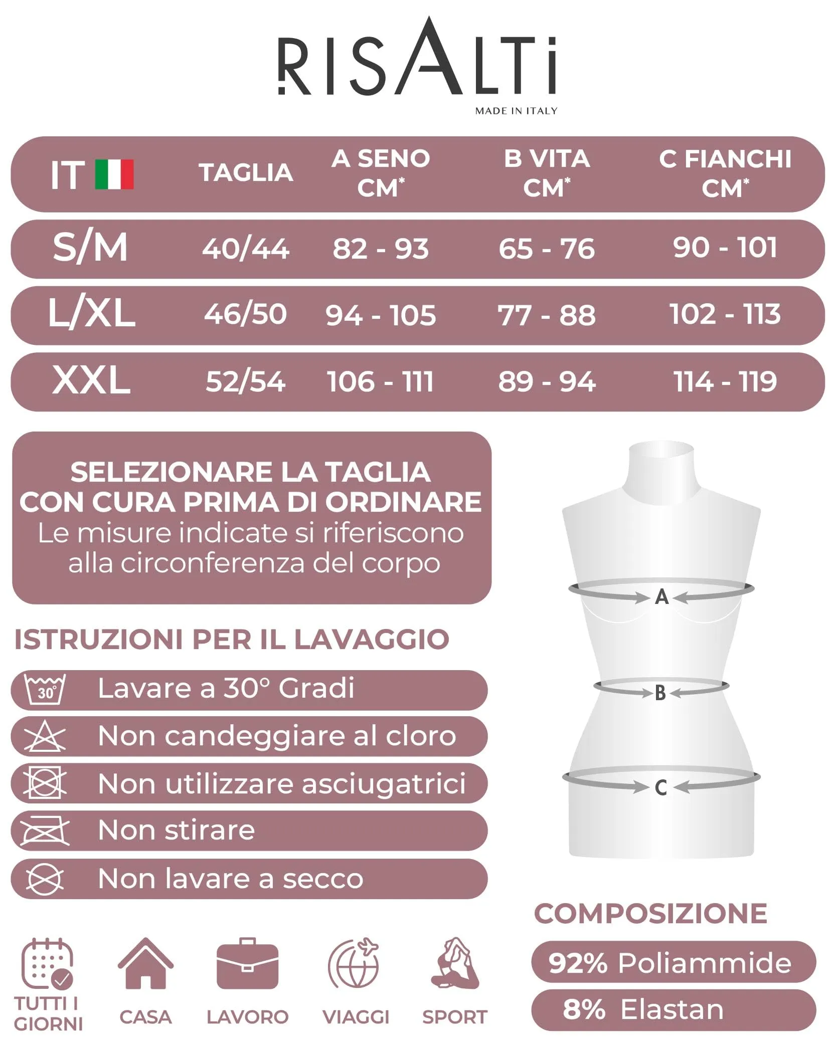 Risalti Reggiseno Senza Ferretto Spalla Stretta Seamless in Microfibra, 3 pz - immagine 5
