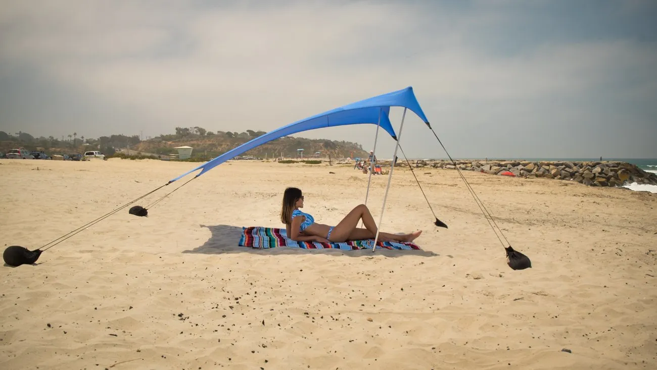 Neso Tenda da spiaggia 2.1m x 2.1m, Blu Pervinca - immagine 2