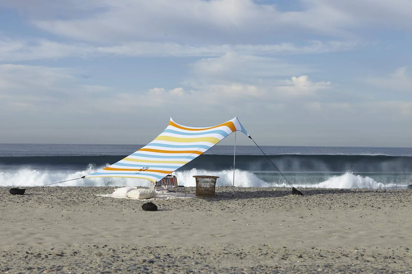 Neso Tenda da spiaggia portatile 2.1m x 2.1m - Strisce d'epoca - immagine 6