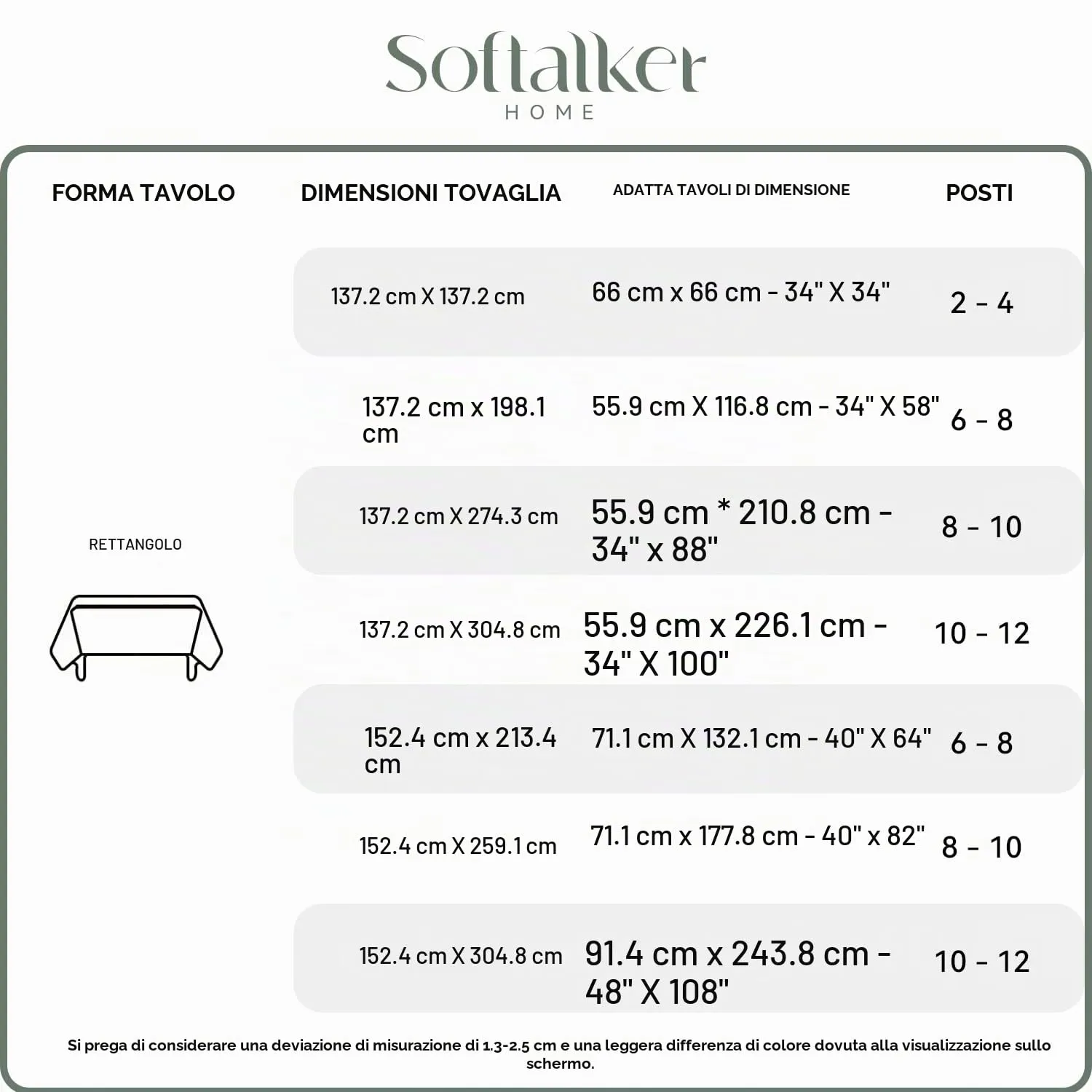 Softalker Tovaglia Rettangolare a Quadri, Impermeabile e Antimacchia, Arancione e Bianco, 152,4 x 259,1 cm - immagine 7