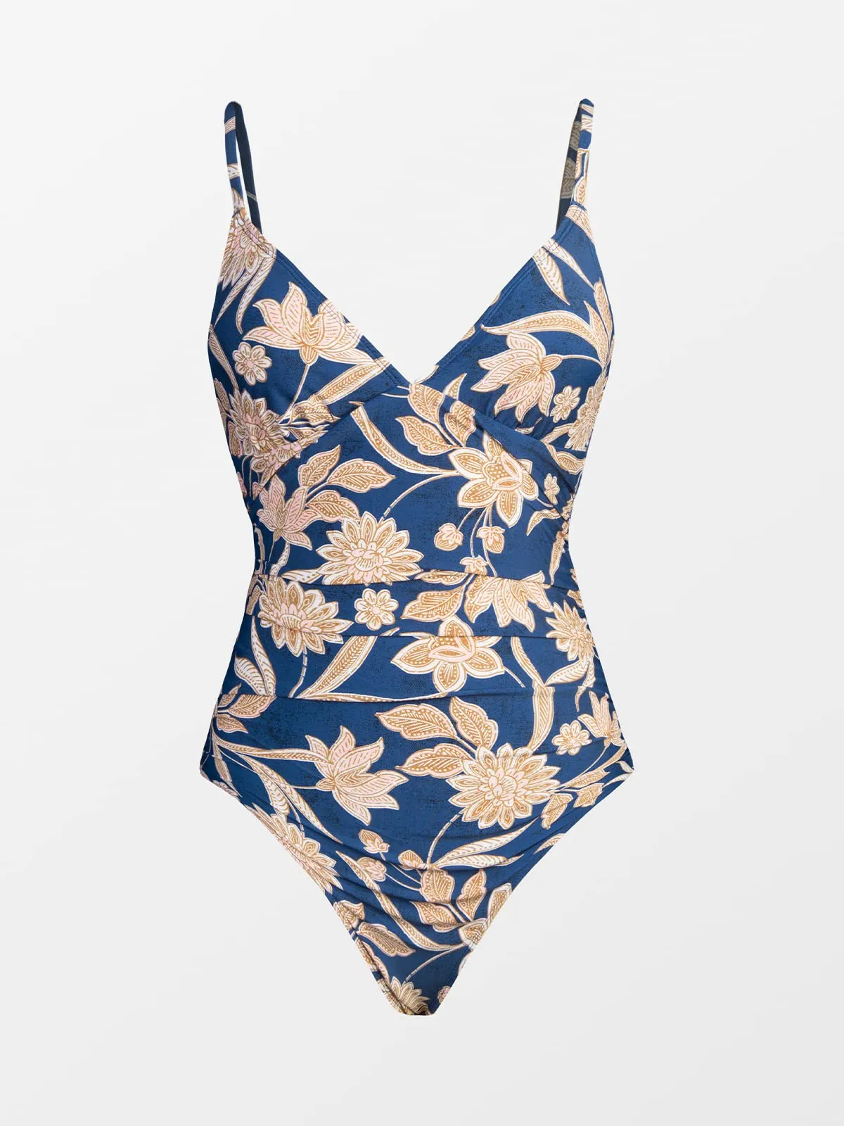 CUPSHE Costume da bagno da donna a triangolo con scollo a V e drappeggio, S - immagine 4