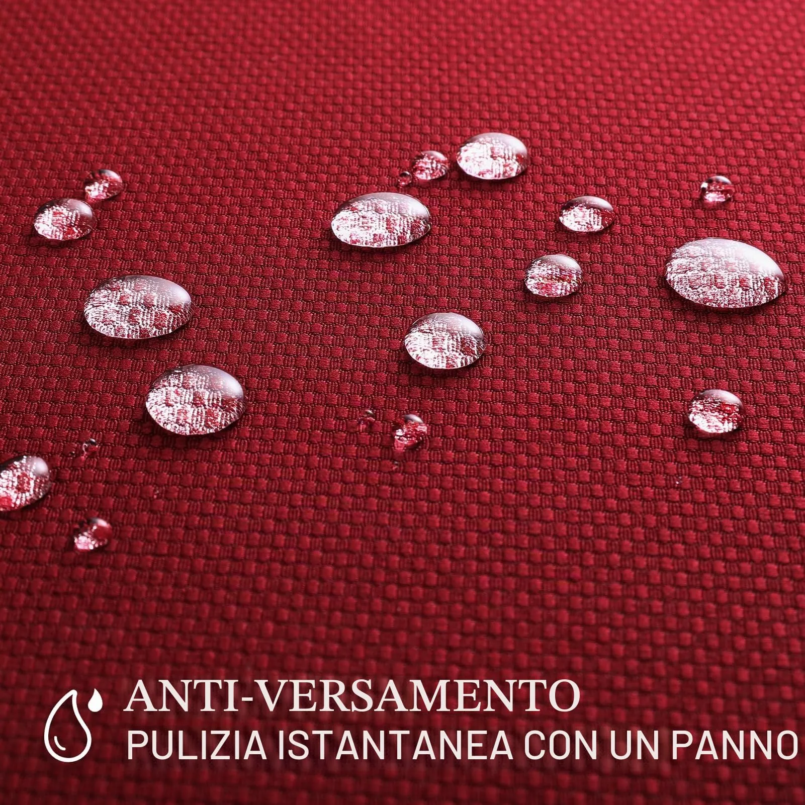 Softalker Tovaglia Rosso Motivo Geometrico 150 x 210 cm - immagine 3