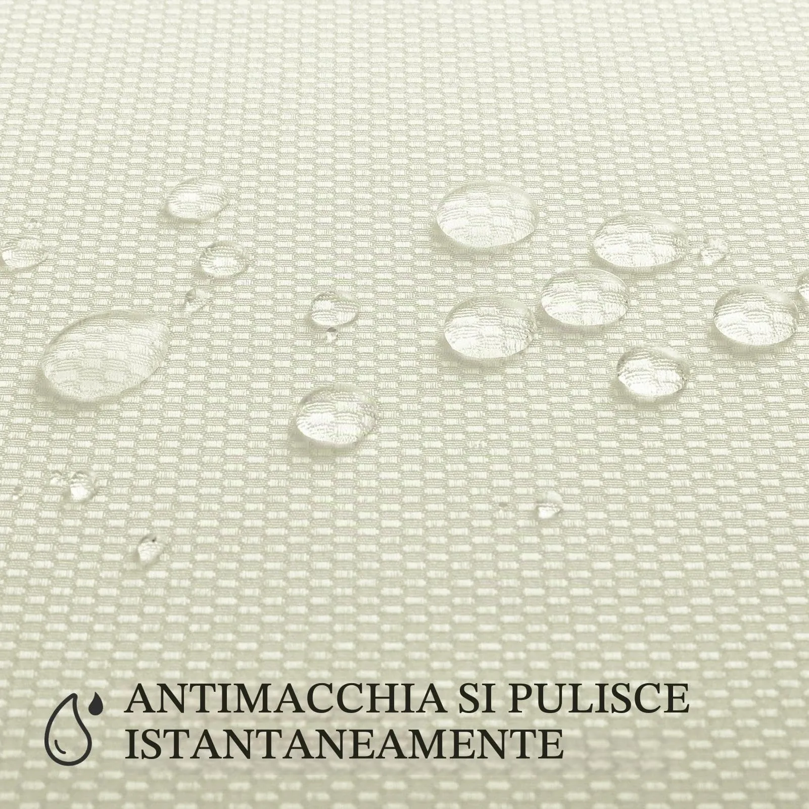 Softalker Tovaglia Rettangolare in Tessuto Jacquard, Impermeabile e Antipiega, 152,4 x 366 cm, Bianco Avorio - immagine 3