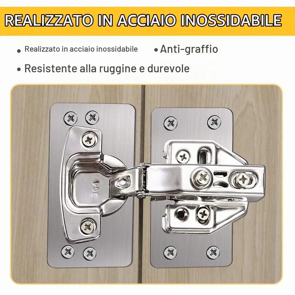 Flintronic Piastra di Riparazione, 8 Pezzi Piastre con 48 Viti, 47x90mm - immagine 3