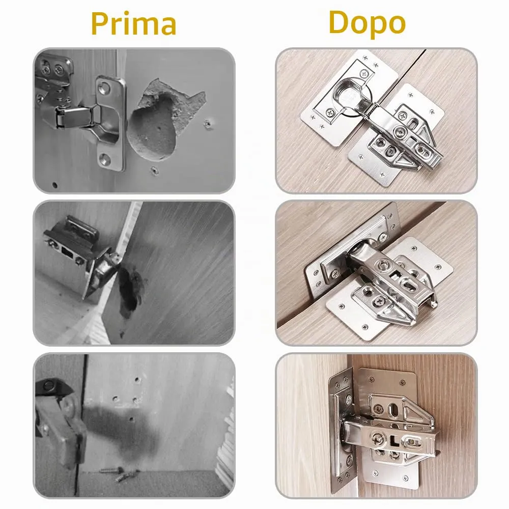Flintronic Piastra di Riparazione, 8 Pezzi Piastre con 48 Viti, 47x90mm - immagine 5