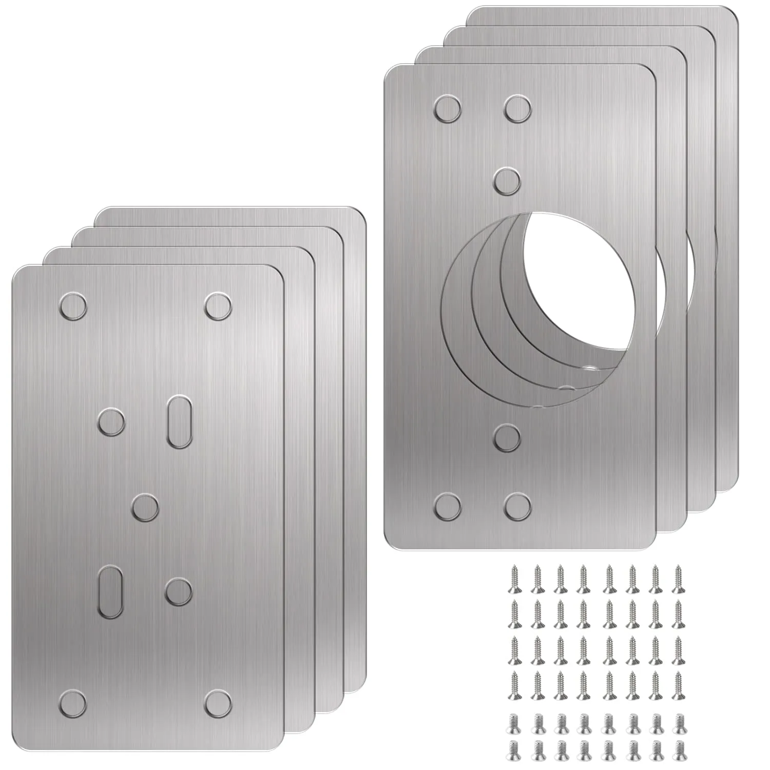 Flintronic Piastra di Riparazione, 8 Pezzi Piastre con 48 Viti, 47x90mm - immagine 9