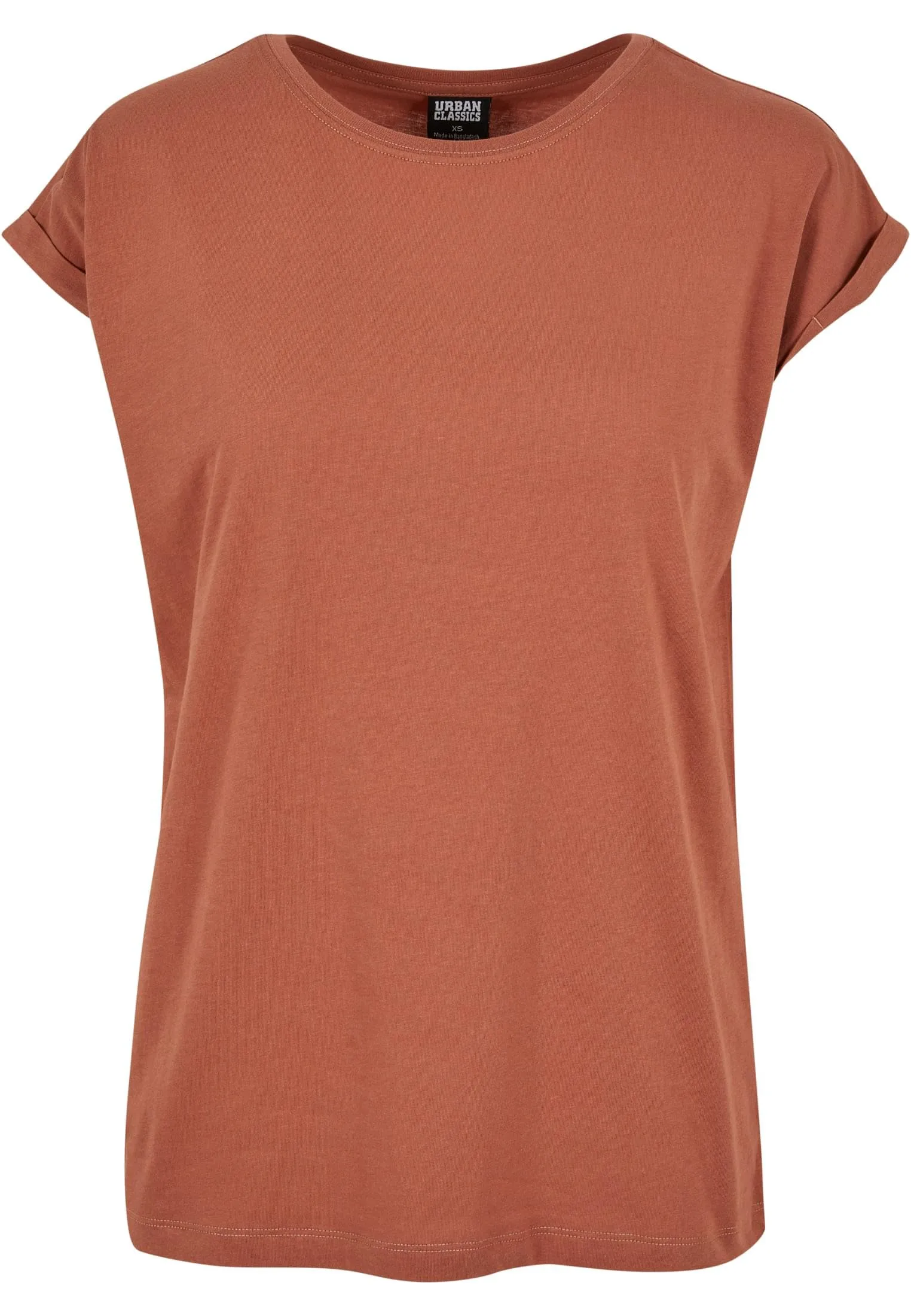 Urban Classics Damen Modal Extended Shoulder Tee - Terracotta - XS - immagine 6