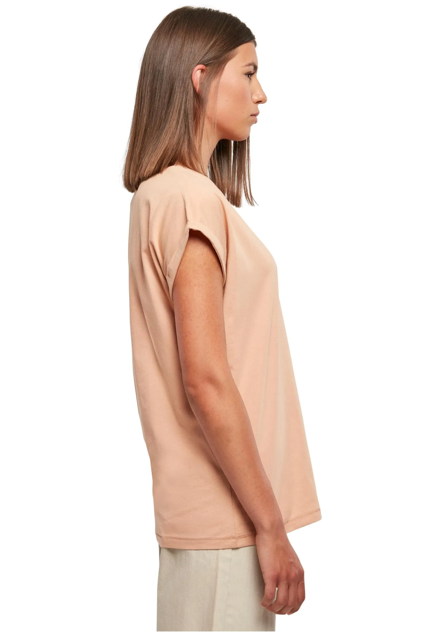 Urban Classics Ladies Extended Shoulder Tee, Amber, XL - immagine 4