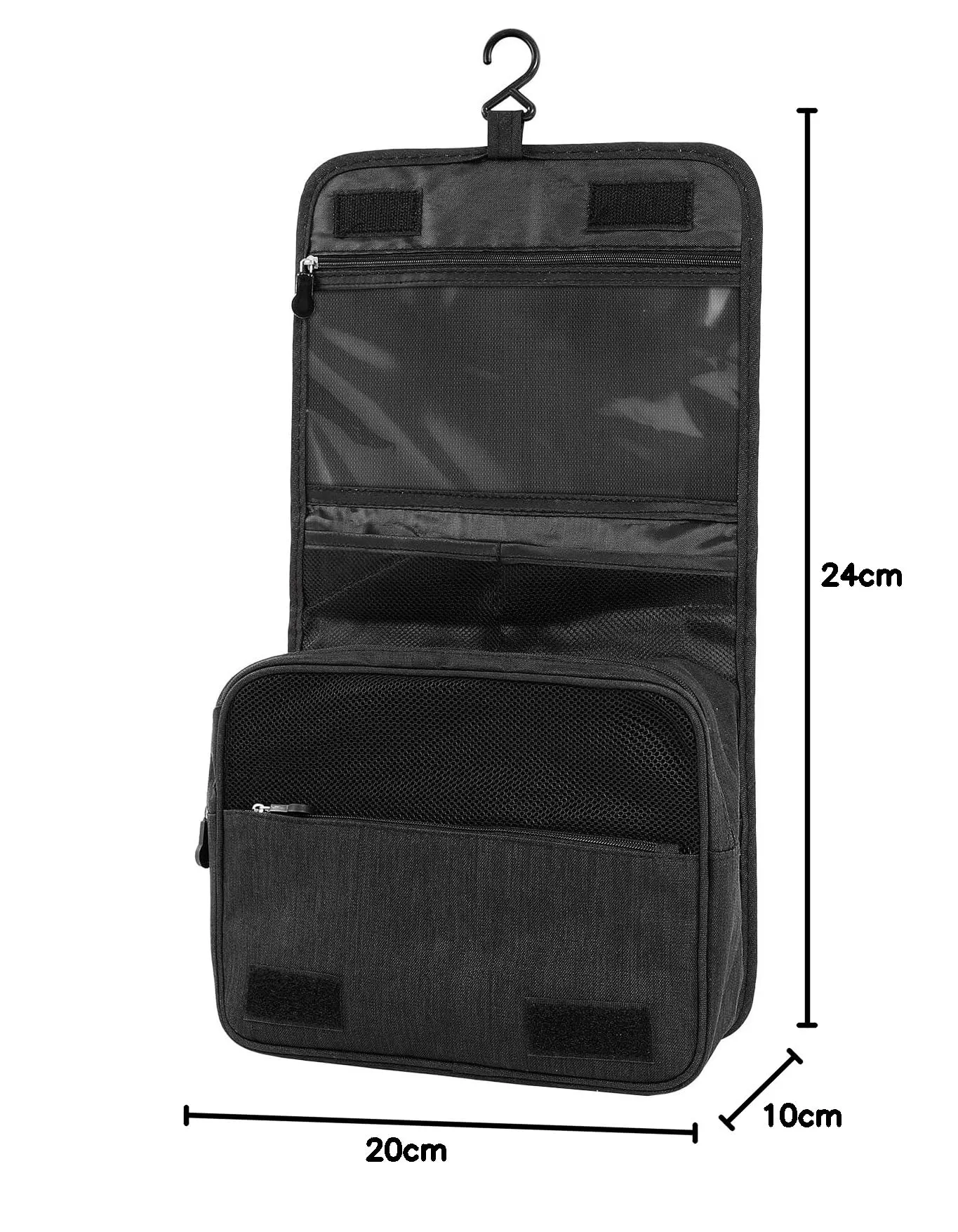 AiQInu Beauty Case da Viaggio, Borsa da Toilette Impermeabile con Gancio per Appendere - immagine 8
