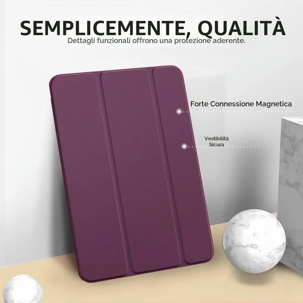 MoKo Cover for iPad 9th/8th/7th Gen 10.2" (2021/2020/2019), Dark Purple - immagine 3