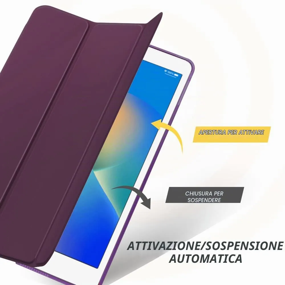 MoKo Cover for iPad 9th/8th/7th Gen 10.2" (2021/2020/2019), Dark Purple - immagine 5