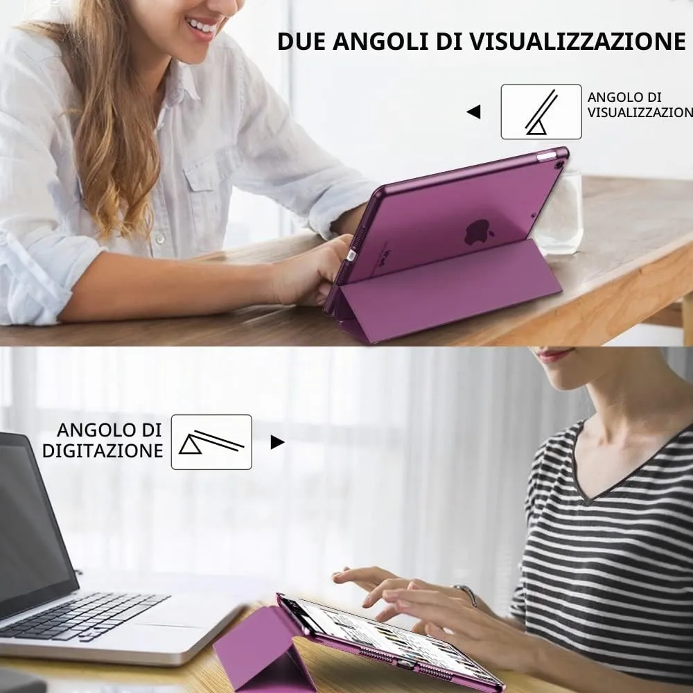 MoKo Cover for iPad 9th/8th/7th Gen 10.2" (2021/2020/2019), Dark Purple - immagine 6