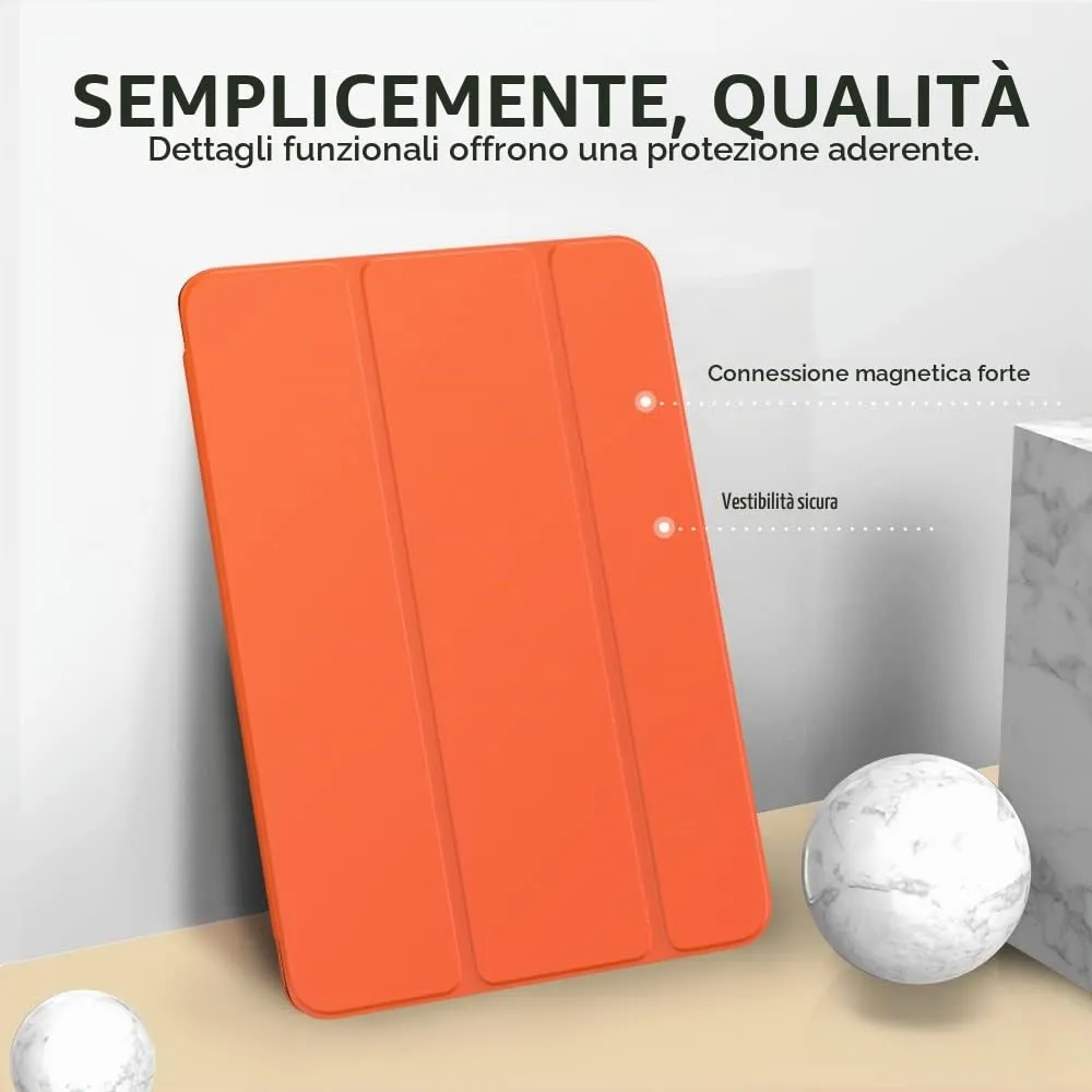 MoKo Cover per iPad 9a/8a/7a Gen 10.2" (2019-2021), Arancione - immagine 3
