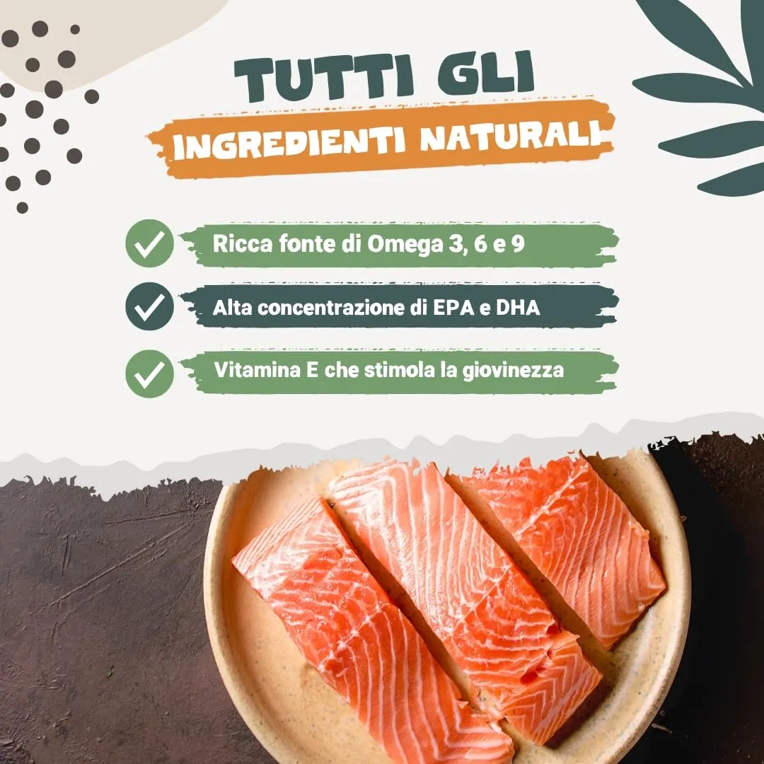 Pets Purest Olio di Salmone Scozzese per Cani e Gatti, Integratore Omega 3 6 9, 500ml - immagine 9