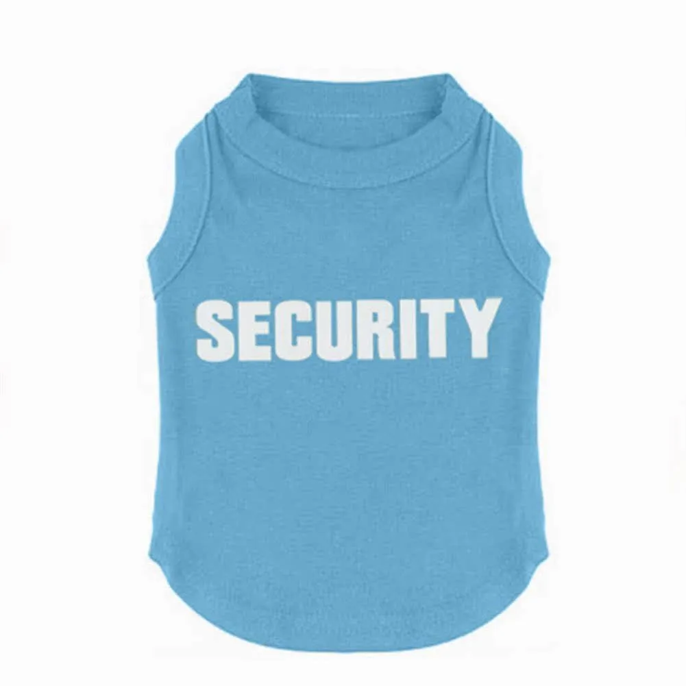 Izefia Maglietta in Cotone Security per Cani di Piccola e Media Taglia, Blu, XS - immagine 1