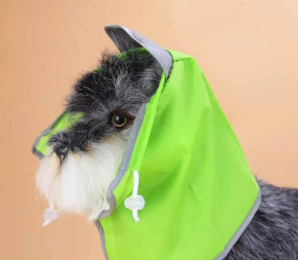 Feiling Impermeabile per Cani Cappotto Antipioggia Patchwork a 4 Gambe con Cappuccio Rimovibile, Rosa, 22# - immagine 7