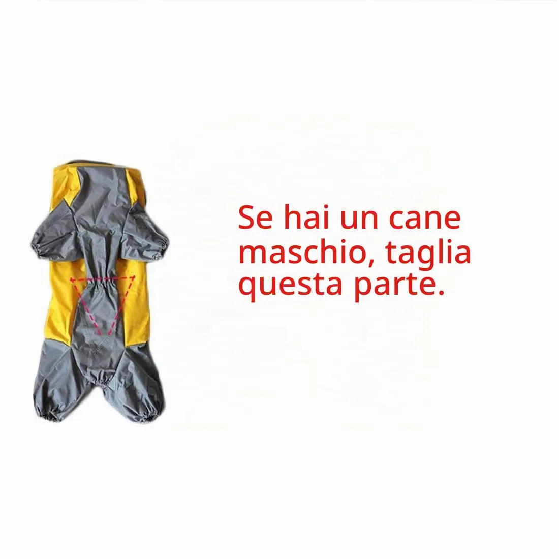 Feiling Impermeabile per Cani Cappotto Antipioggia Patchwork a 4 Gambe con Cappuccio Rimovibile, Verde, 20# - immagine 4