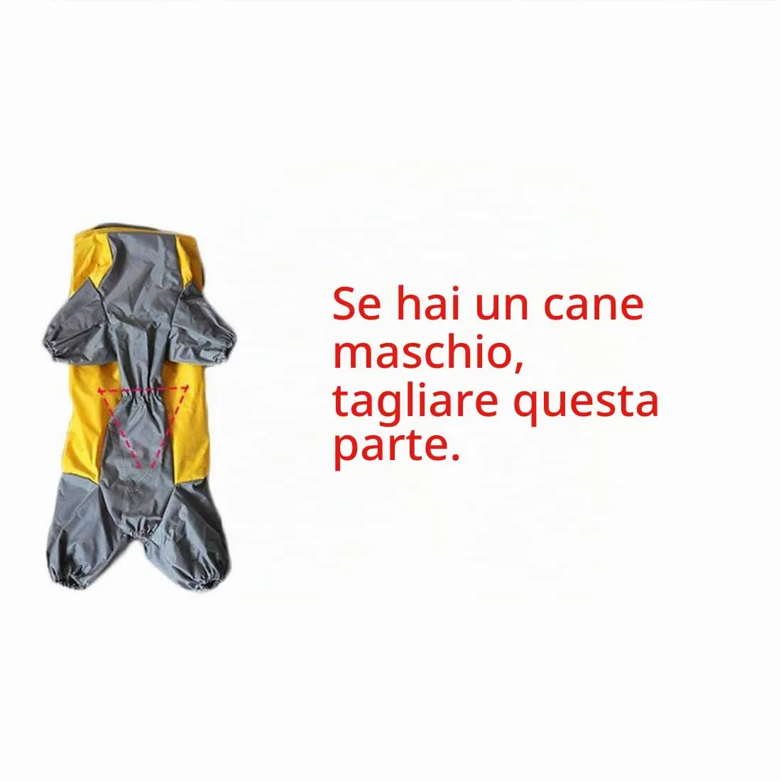 feiling Impermeabile per Cani Cappotto Antipioggia Patchwork a 4 Gambe con Cappuccio Rimovibile, verde, 18# - immagine 4