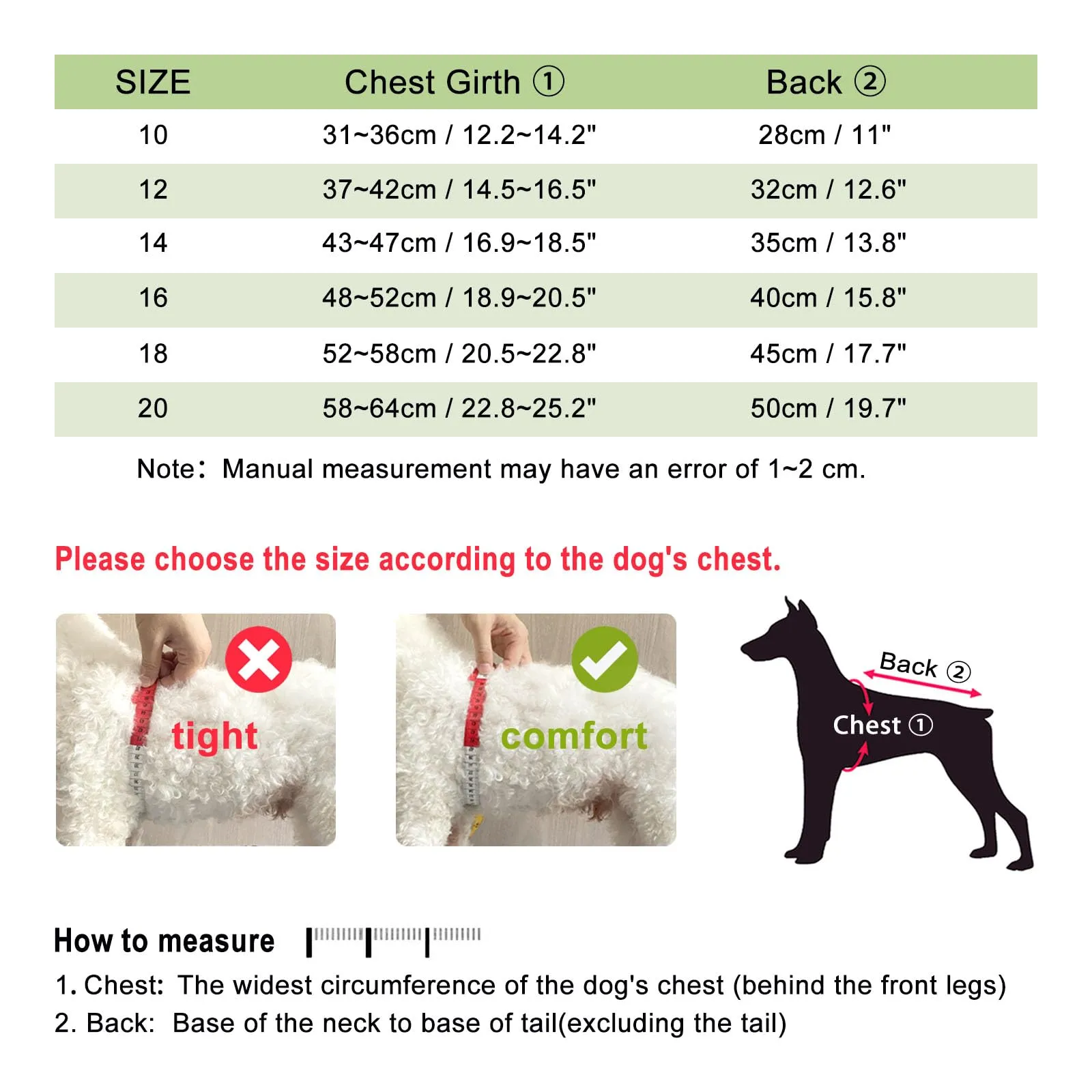 LUOWAN Cappotto Impermeabile per Cani con Imbracatura, a Righe Riflettenti, Verde, Taglia 14 - immagine 7