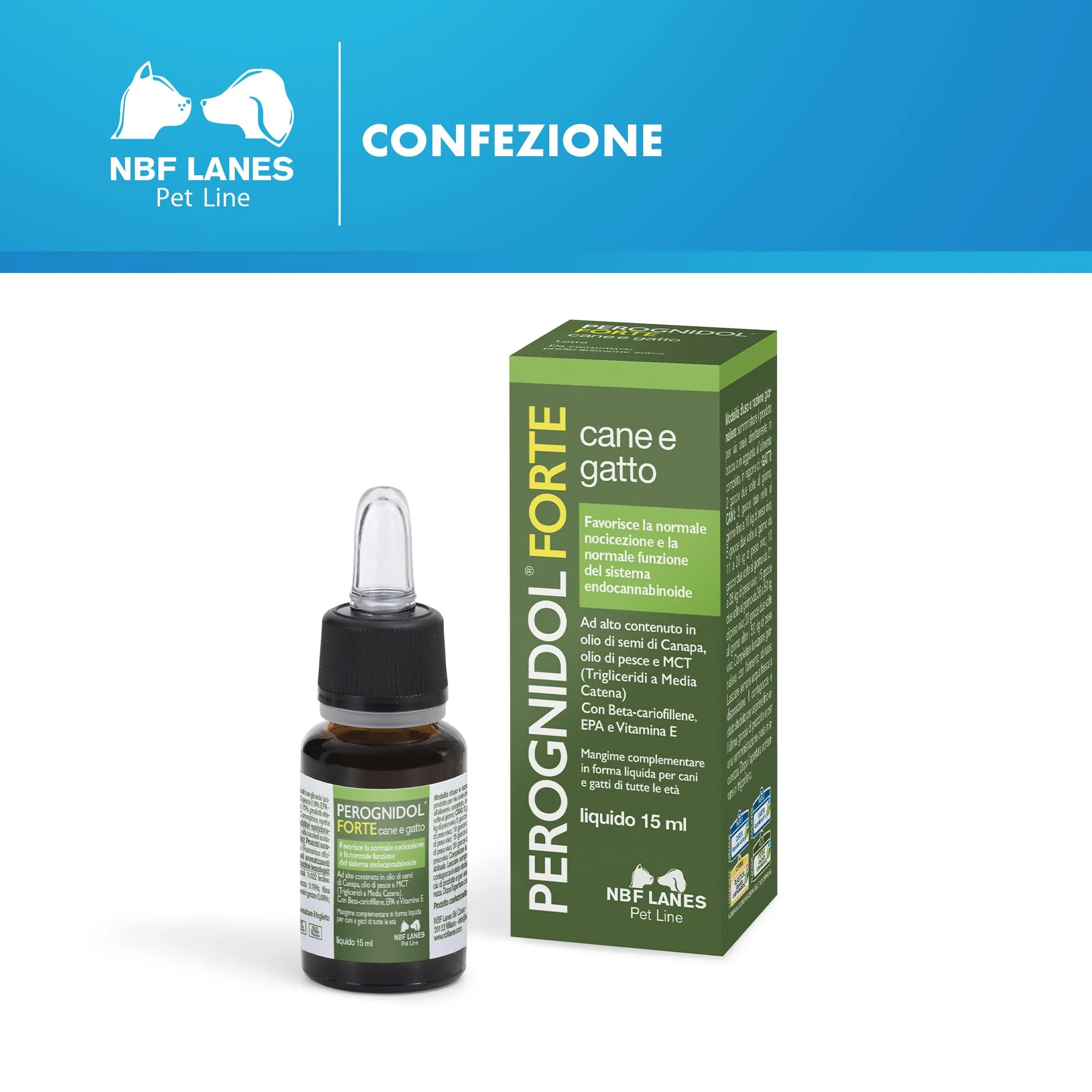 NBF Lanes Perognidol Forte for Dogs and Cats, Drops 15 ml - immagine 6